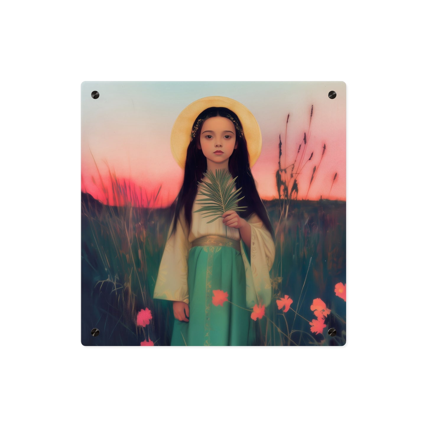 Saint Charity Wall Art Panel - Ready to Hang Acrylic Print - Catholic Saint Art - Patron Saint Print - Martyr of the Church