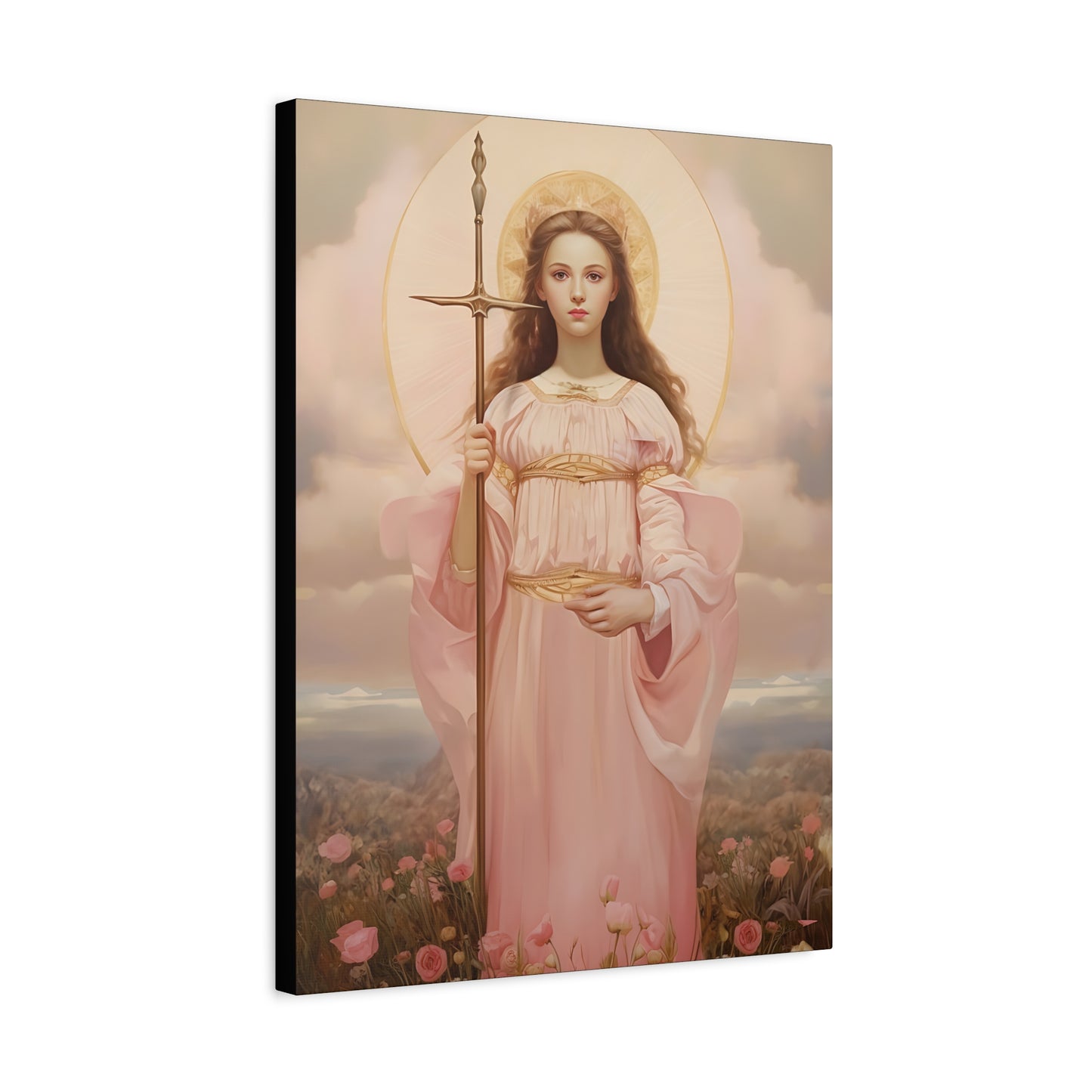 Saint Philomena Canvas Print - Multiple Sizes - Catholic Home art - Museum Wrapped Canvas - Sanctified Souls Print