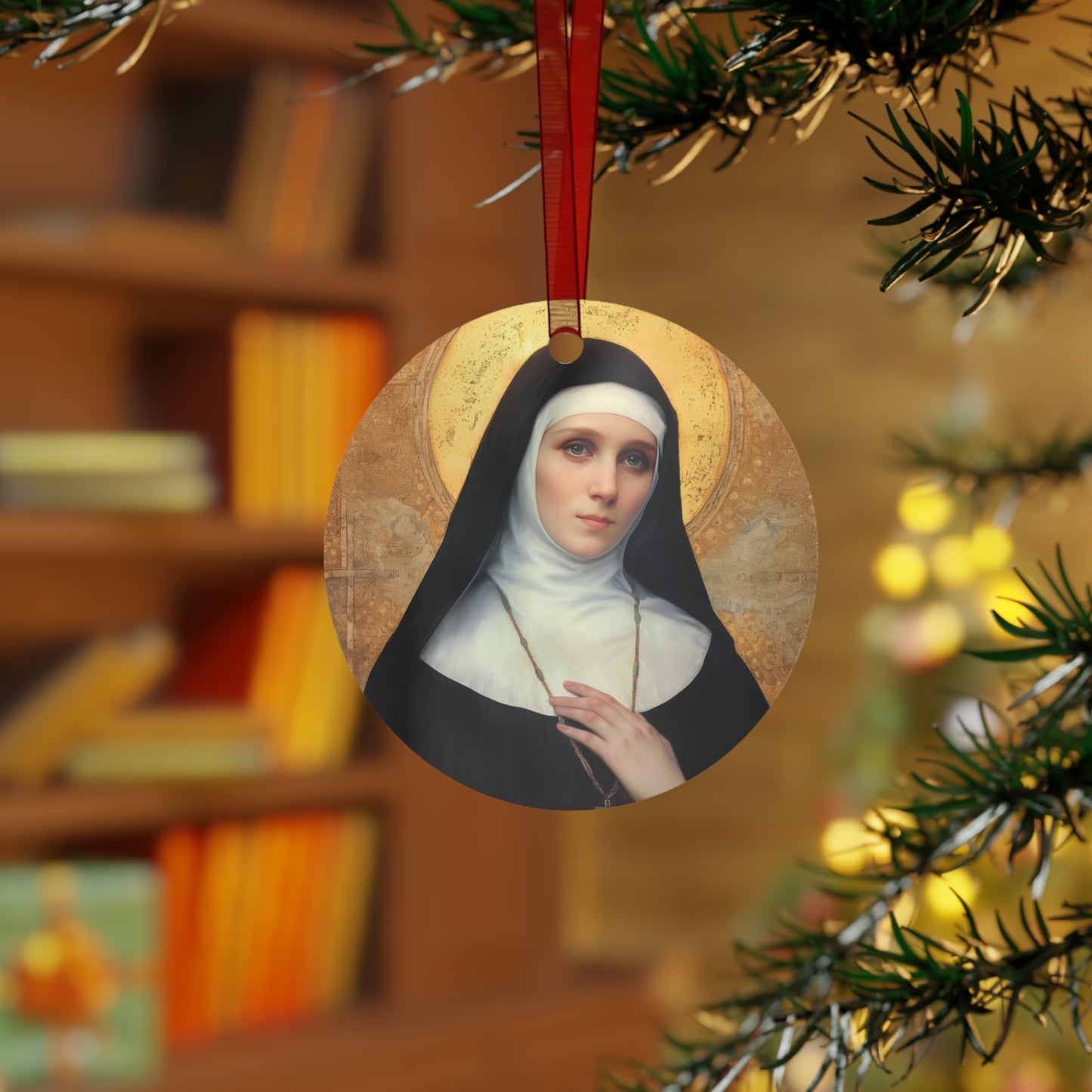 Saint Benedetta Cambiagio Metal Ornament - Religious Holiday Christmas Ornament and Keepsake - Catholic Religious Keepsake