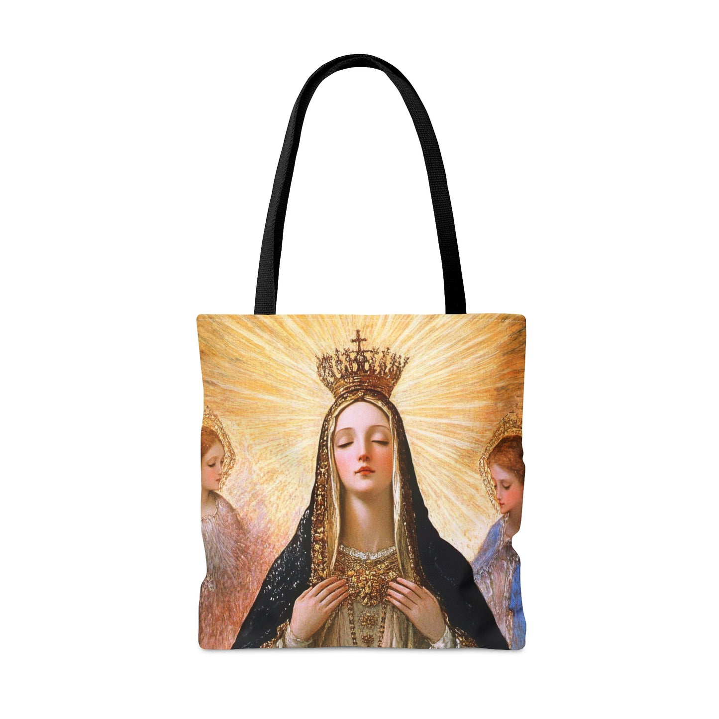 Divine Majesty: The Crowning of the Queen of Heaven Tote Bag - Large Medium Small Faith Art Bag - Catholic Faith Purse - Religious