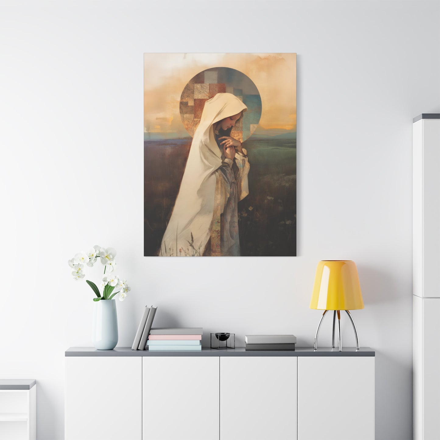 Our Lady of the Prairie - Multiple Sizes - Catholic Home art - Museum Wrapped Canvas - Sanctified Souls Print