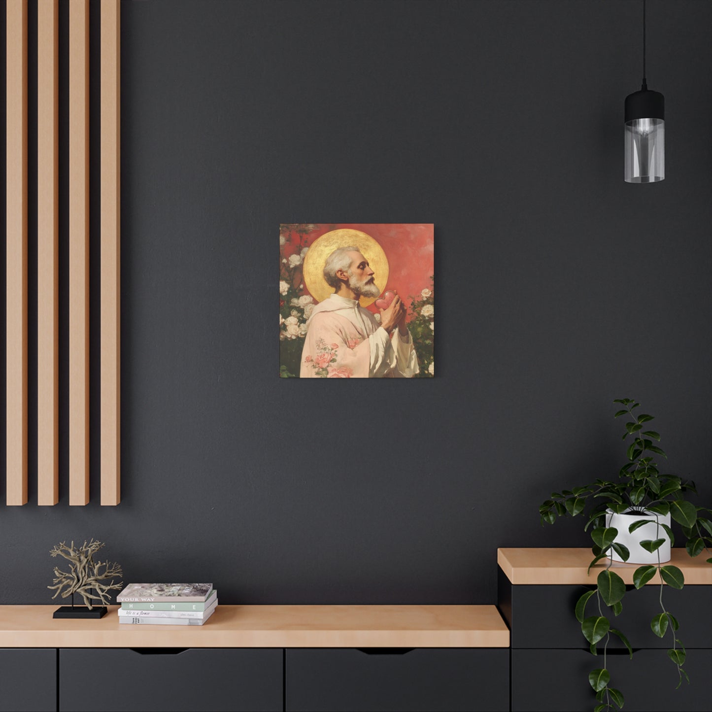 Saint Valentine - Multiple Sizes - Catholic Home art - Museum Wrapped Canvas - Sanctified Souls Print - Catholic Saint Art