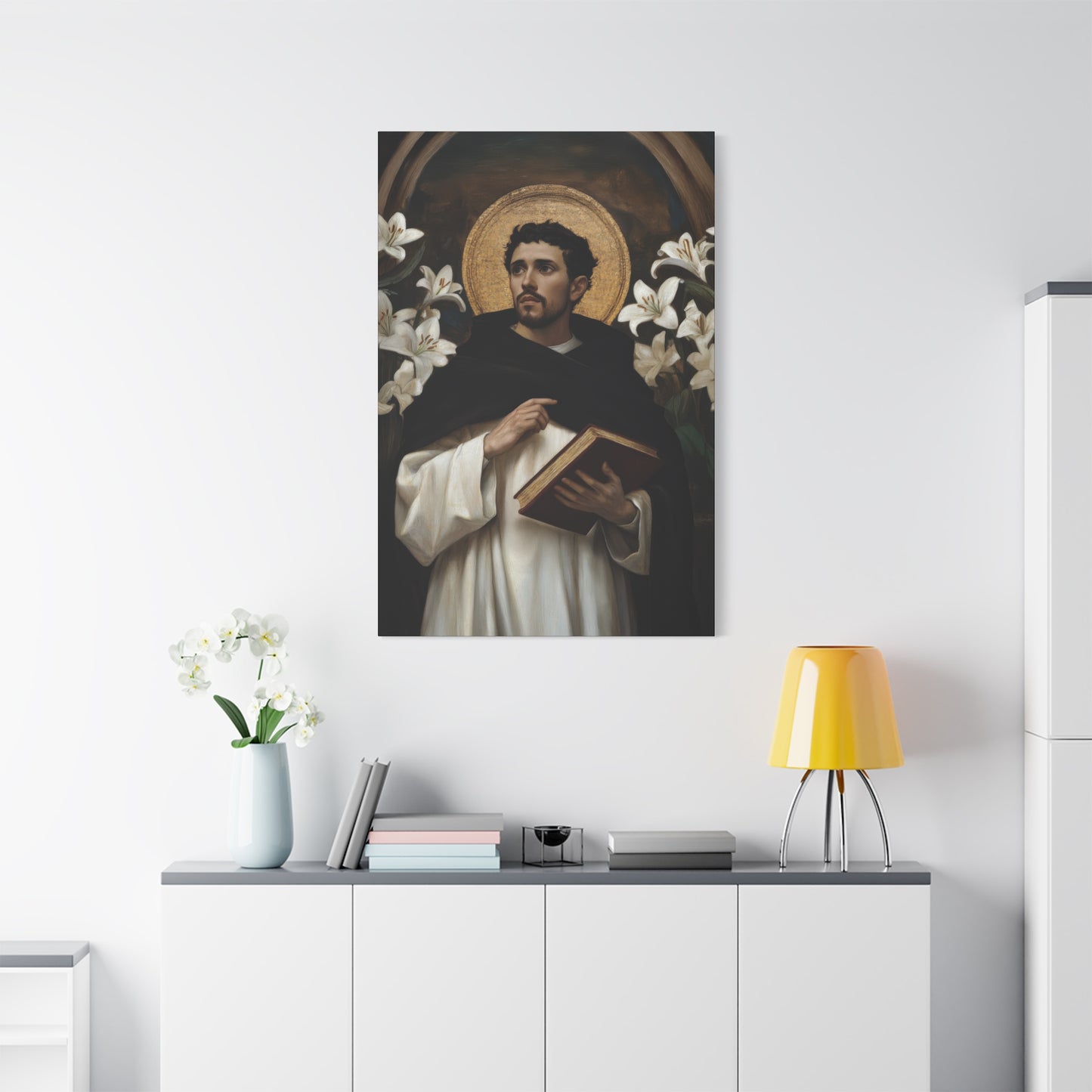 Saint Dominic - Museum Wrapped Canvas - Sanctified Souls Print - Religious Art for your Home - Catholic Patron Saint Art
