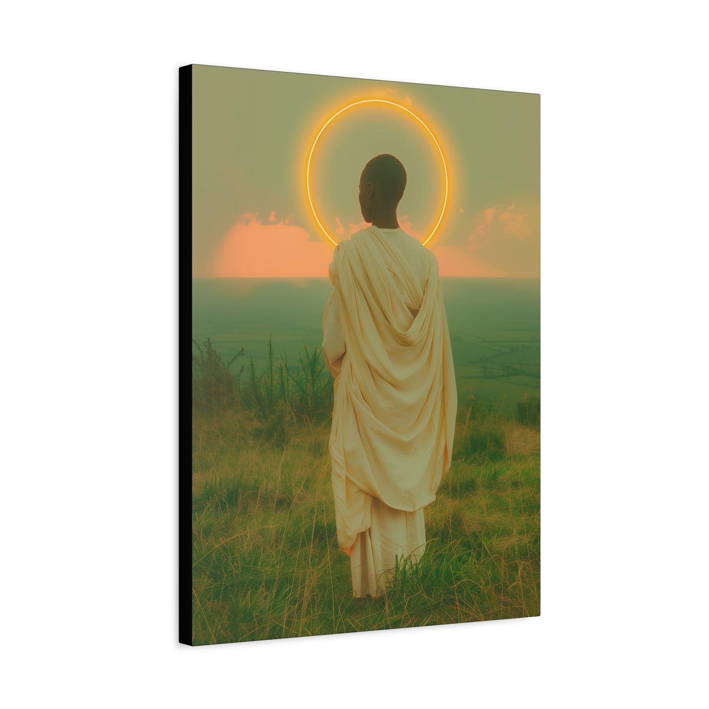 Saint Charles Lwanga - Museum Wrapped Canvas - Sanctified Souls Print - Religious Art for your Home - Catholic Patron Saint Art