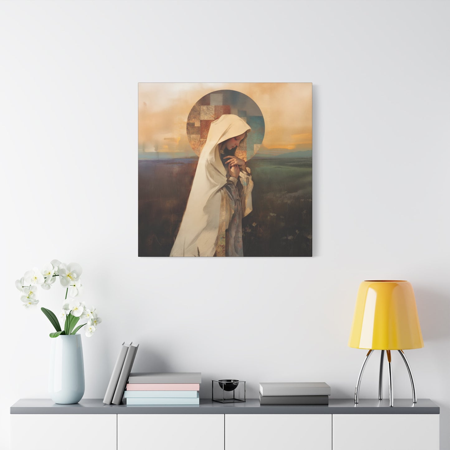 Our Lady of the Prairie - Multiple Sizes - Catholic Home art - Museum Wrapped Canvas - Sanctified Souls Print