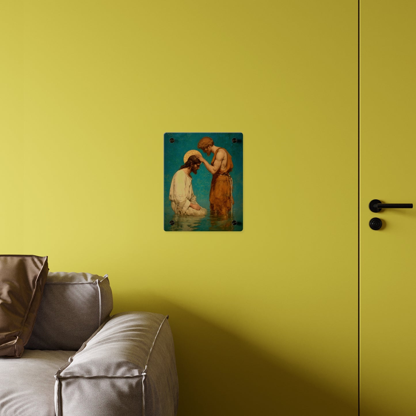 Saint John the Baptist, The Prophet and the Promise - Acrylic Wall Art Panel - Ready to Hang Acrylic Print - Catholic Saint Art
