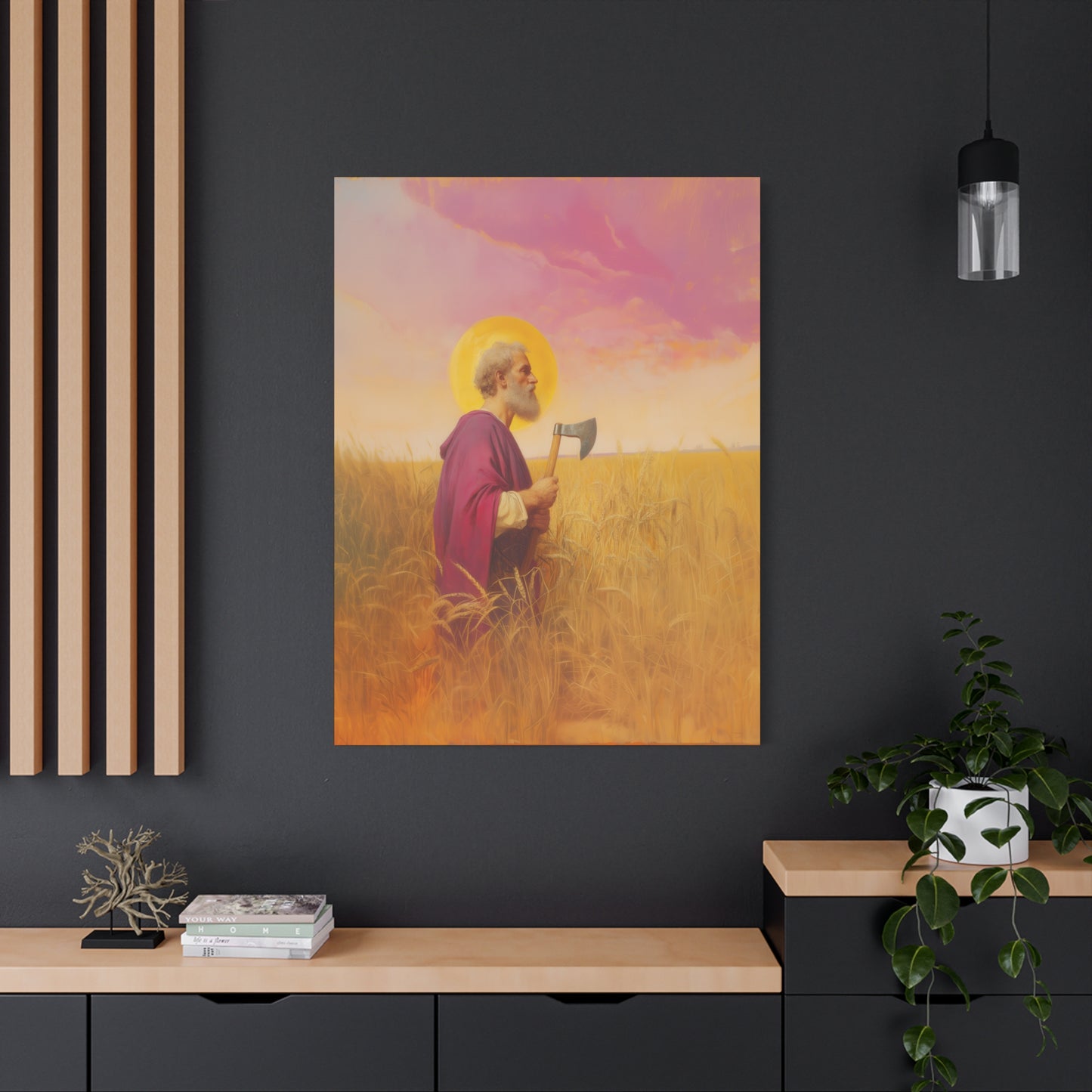 Saint Matthias - Museum Wrapped Canvas - Sanctified Souls Print - Religious Art for your Home - Catholic Patron Saint Art