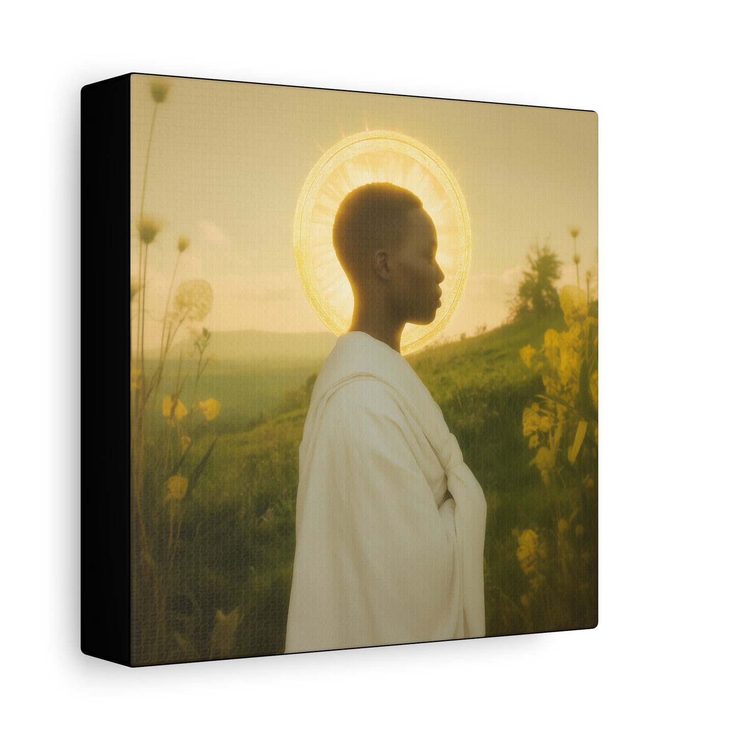 Saint Charles Lwanga - Museum Wrapped Canvas - Sanctified Souls Print - Religious Art for your Home - Catholic Patron Saint Art