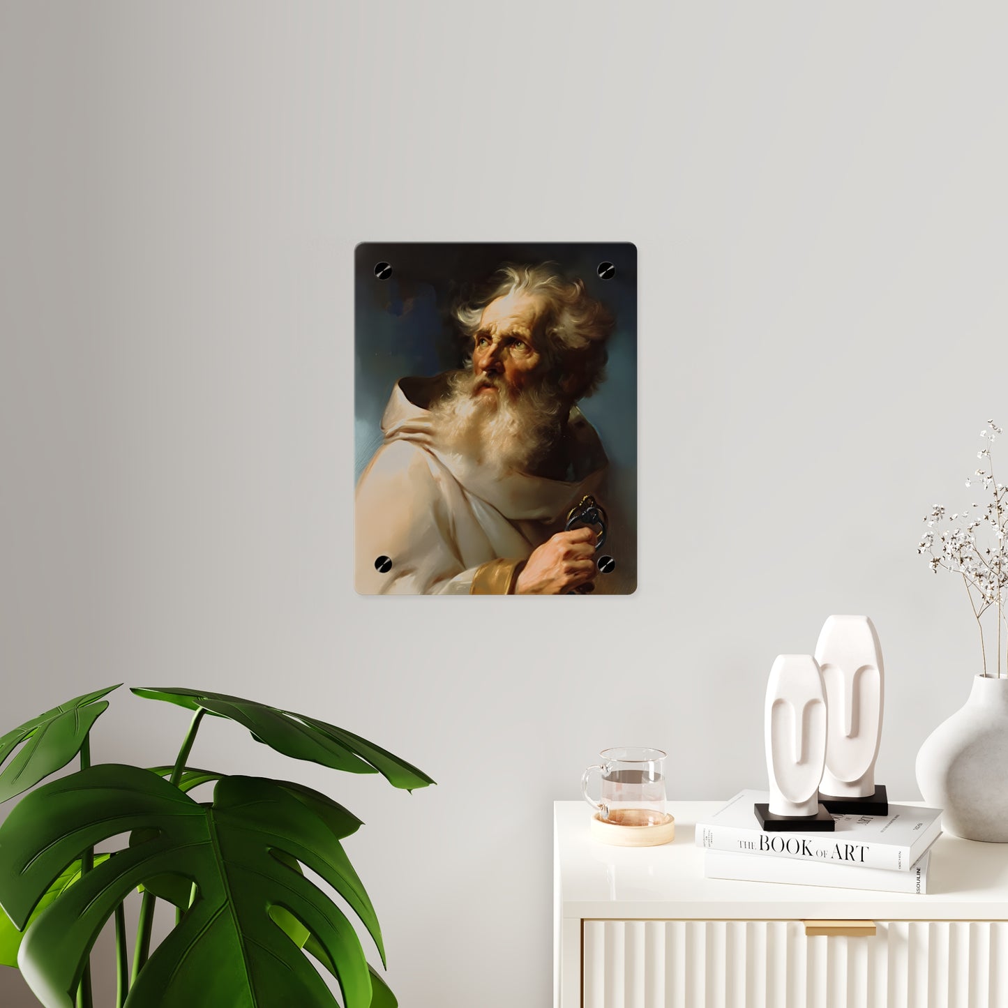 Saint Peter Acrylic Wall Art Panel - Ready to Hang Acrylic Print - Catholic Apostle Art - Patron saint Art