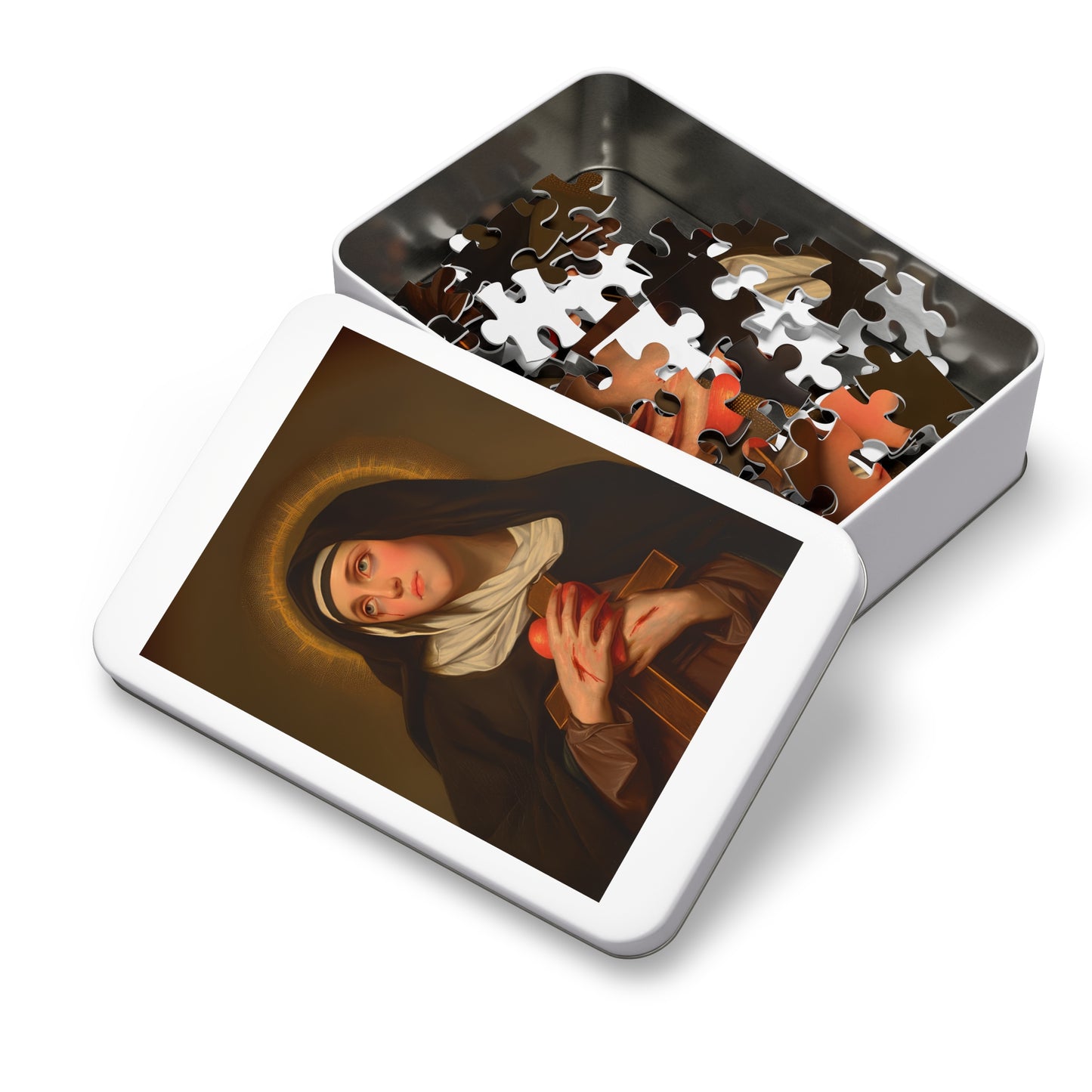 Saint Veronica Giuliani - Puzzle and Keepsake Tin - Religious (30, 110, 252, 500,1000) - Religious Puzzle - Religious