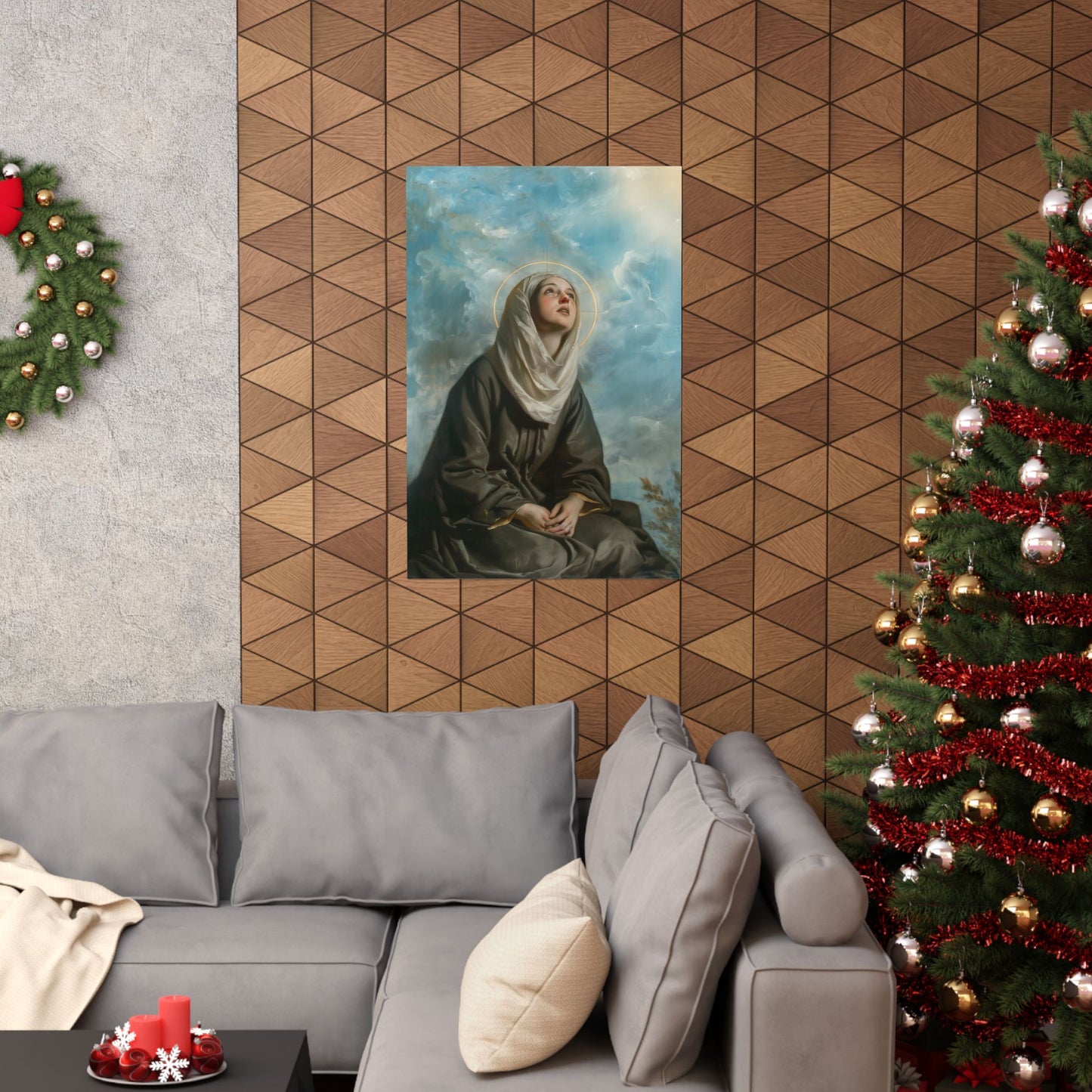 Saint Margaret of Cortona - Sanctified Souls Print - Multiple Sizes - Premium Matte Vertical Posters