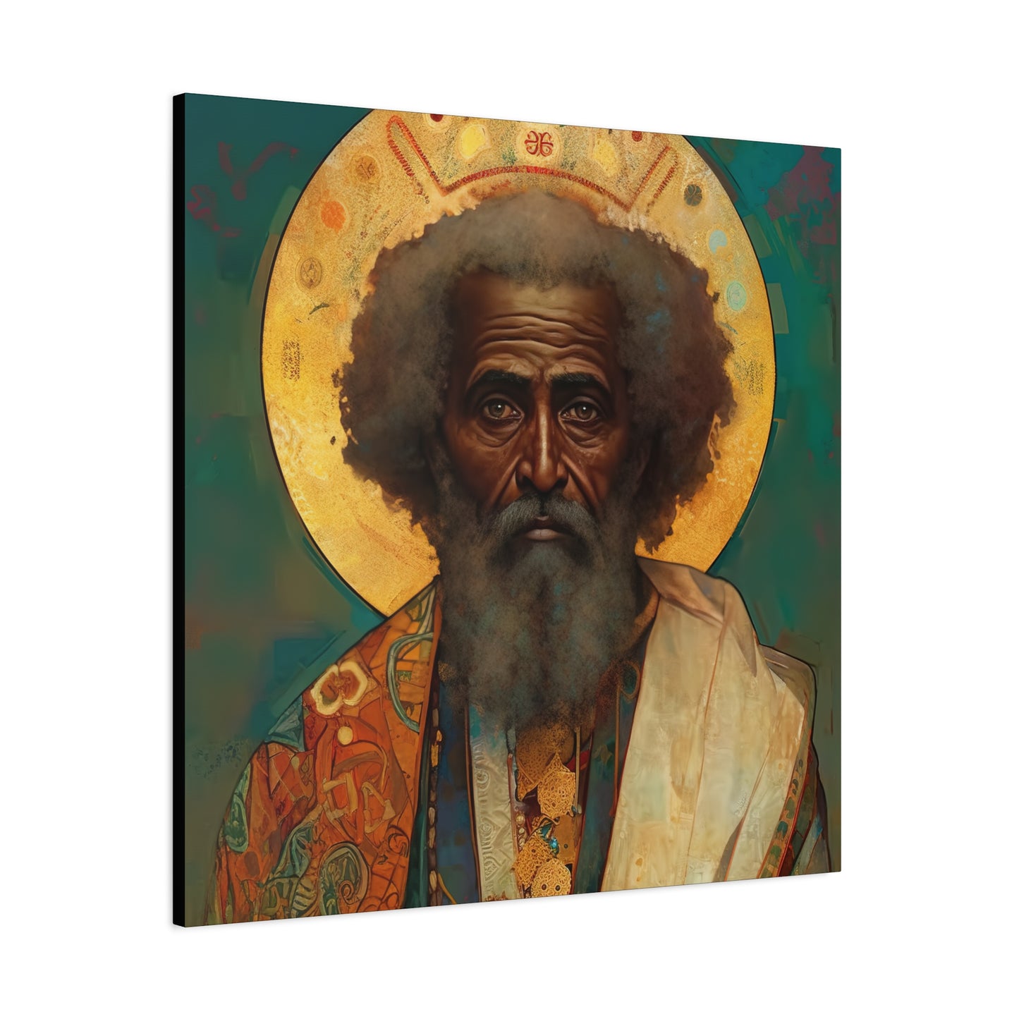 Saint Moses - Museum Wrapped Canvas - Sanctified Souls Print - Religious Art for your Home