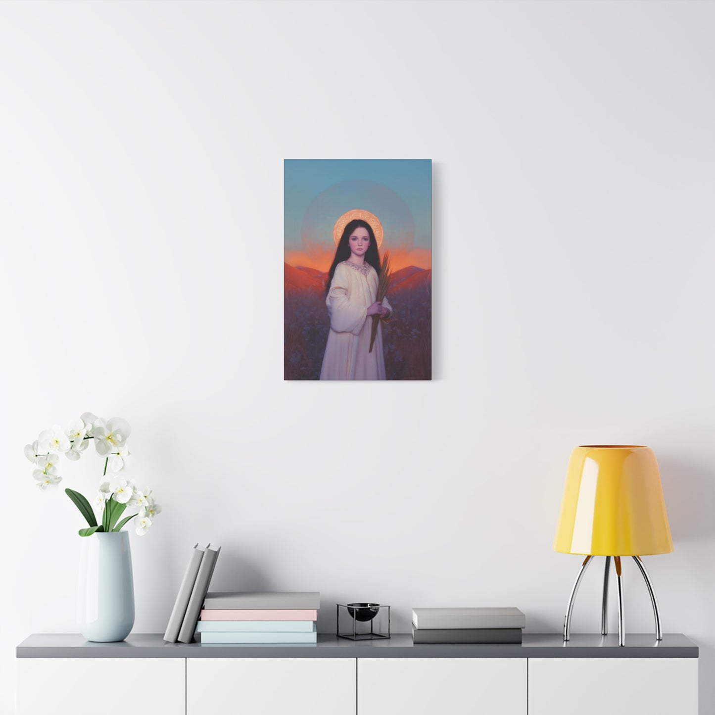 Saint Hope - Multiple Sizes - Catholic Home art - Museum Wrapped Canvas - Sanctified Souls Print - Martyr Saint