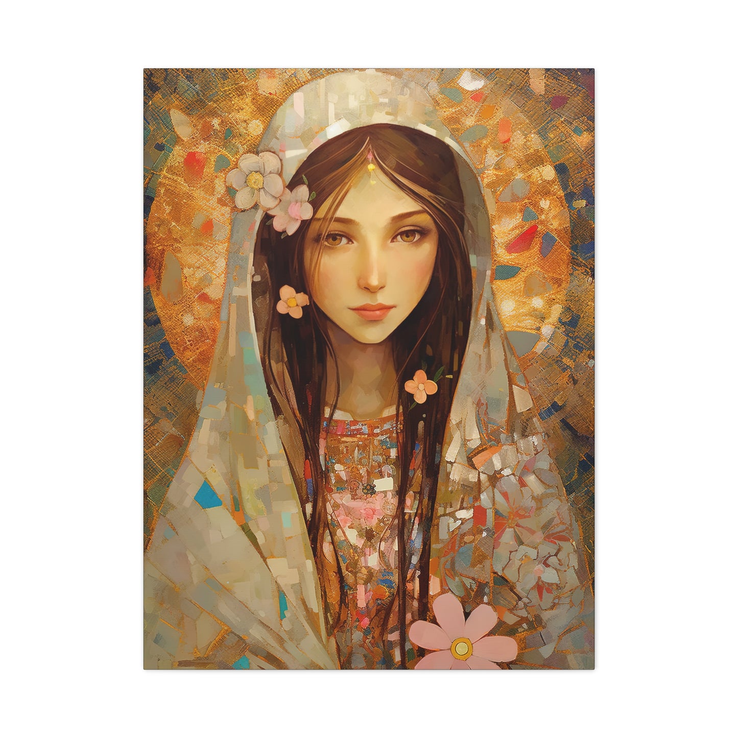 Saint Maria Goretti - Museum Wrapped Canvas - Sanctified Souls Print - Religious Art for your Home