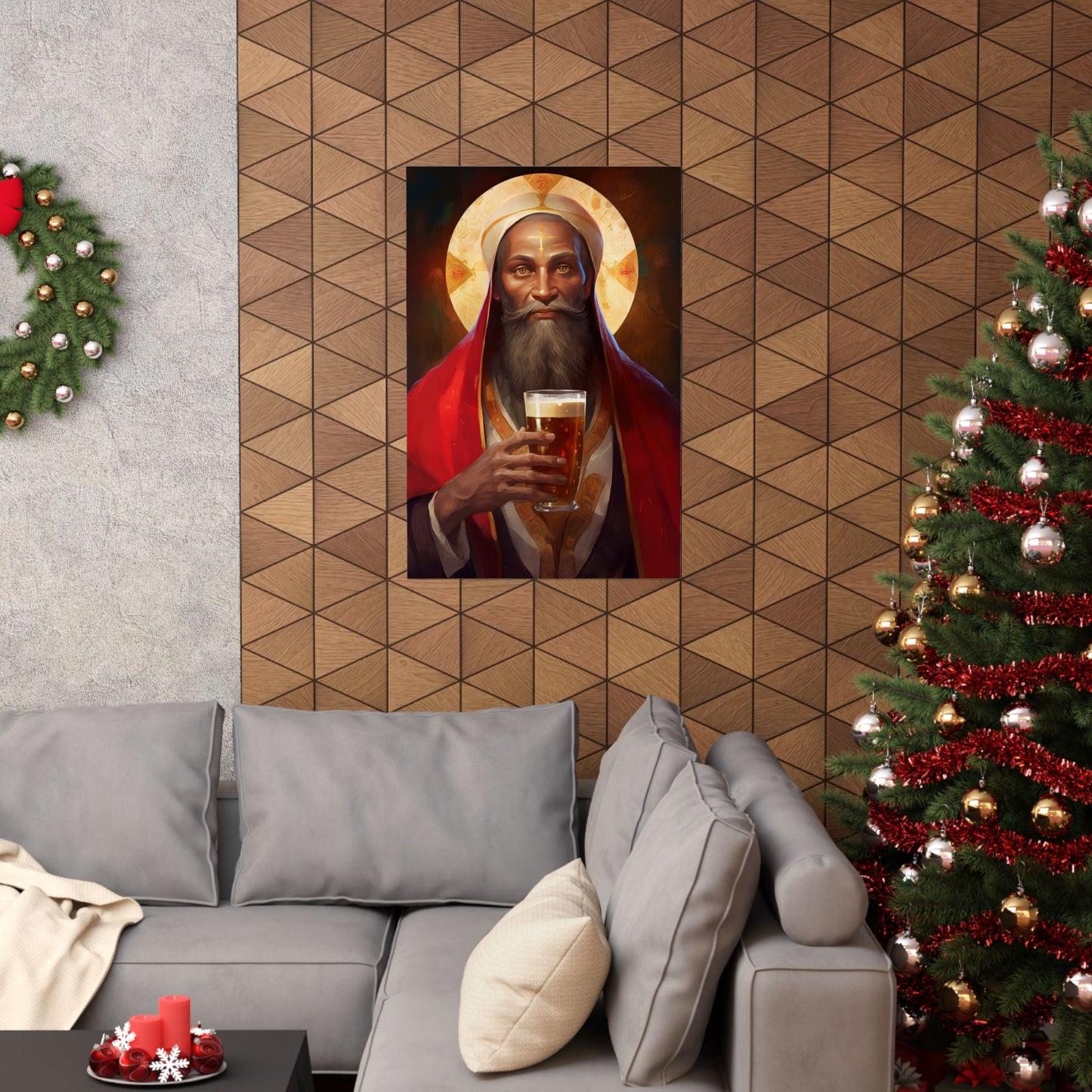 Saint Augustine of Hippo - Sanctified Souls Print - Multiple Sizes - Premium Matte Vertical Posters
