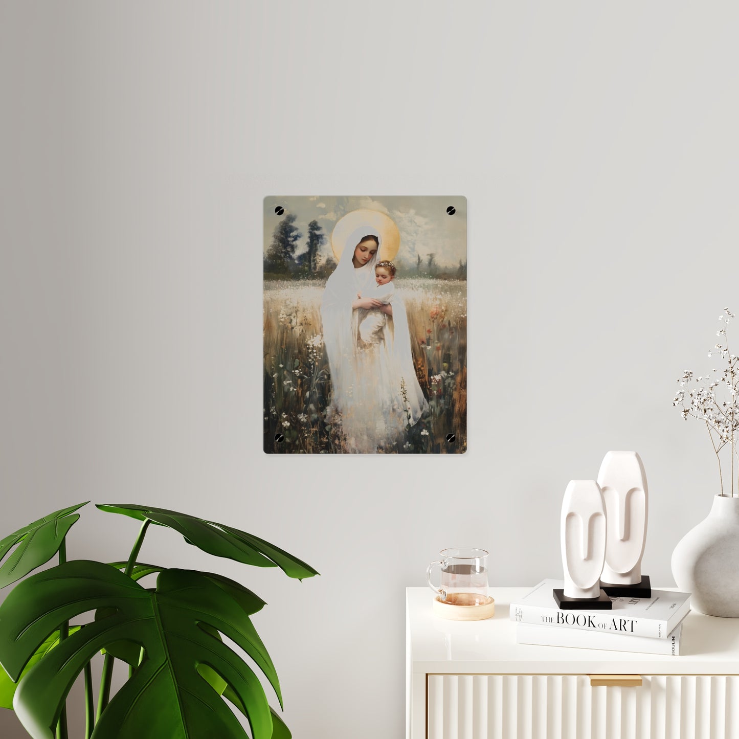 Our Lady of the Prairie Wall Art Panel - Ready to Hang Acrylic Print - Catholic Saint Art - Patron Saint Print