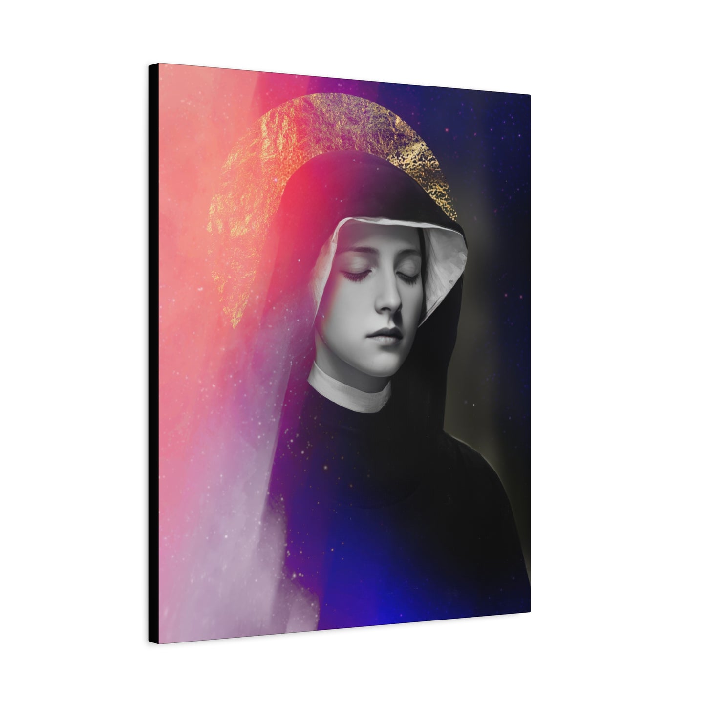 Saint Faustina Kowalska - Museum Wrapped Canvas - Sanctified Souls Print - Religious Art for your Home