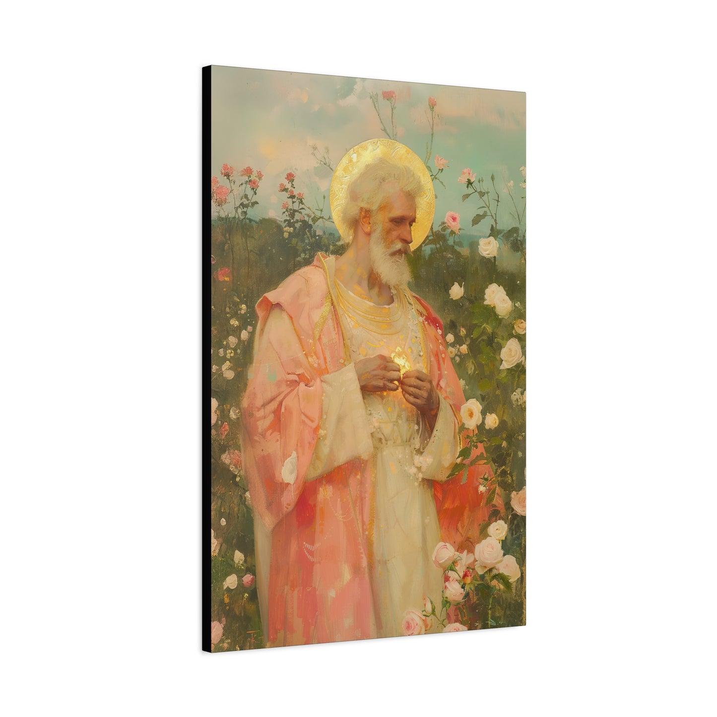 Saint Valentine - Multiple Sizes - Catholic Home art - Museum Wrapped Canvas - Sanctified Souls Print - Catholic Saint Art