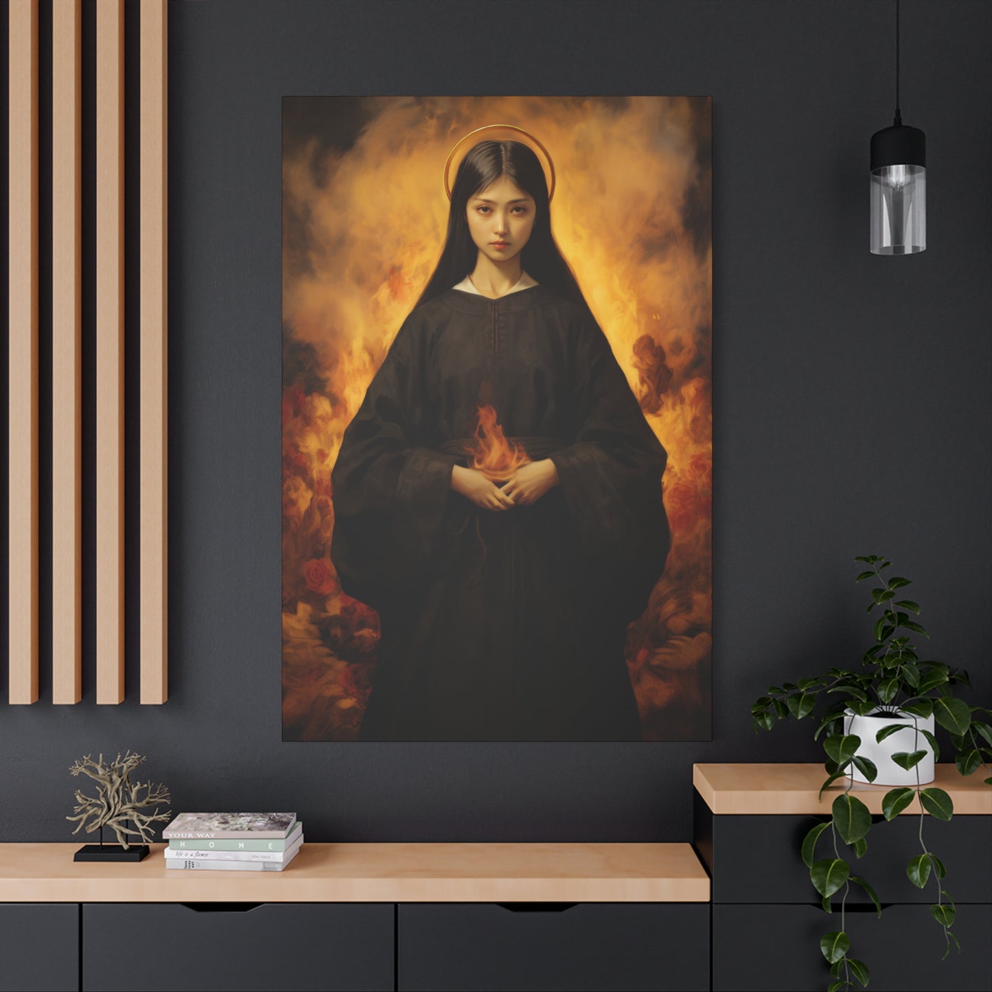 Blessed Mary Magdalen Kiota - Museum Wrapped Canvas - Print - Religious Art for your Home - Christian print - Prayer Room Catholic Saint