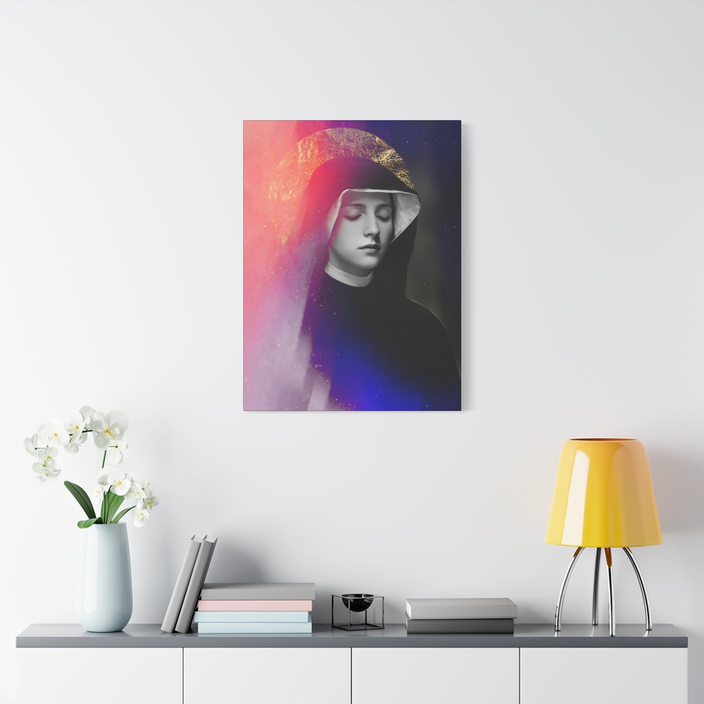Saint Faustina Kowalska - Museum Wrapped Canvas - Sanctified Souls Print - Religious Art for your Home