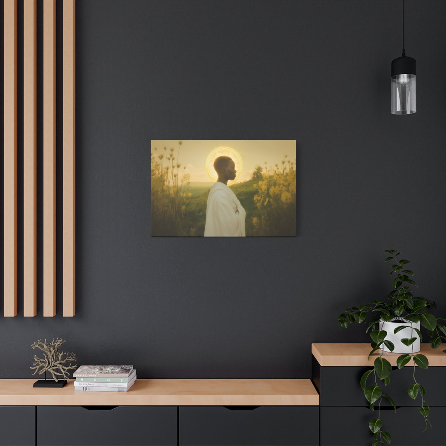 Saint Charles Lwanga - Museum Wrapped Canvas - Sanctified Souls Print - Religious Art for your Home - Catholic Patron Saint Art