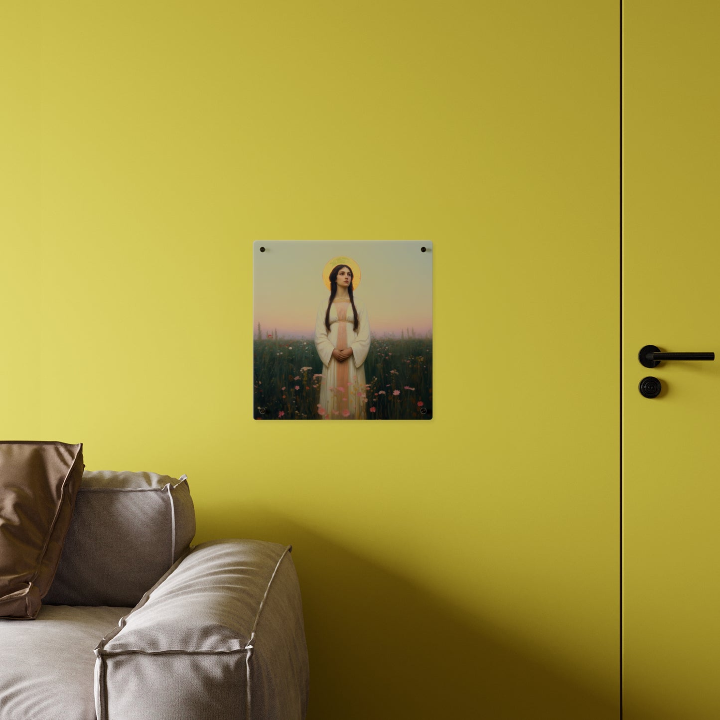 Saint Sabina Wall Art Panel - Ready to Hang Acrylic Print - Catholic Saint Art - Patron Saint Print - No Frame needed