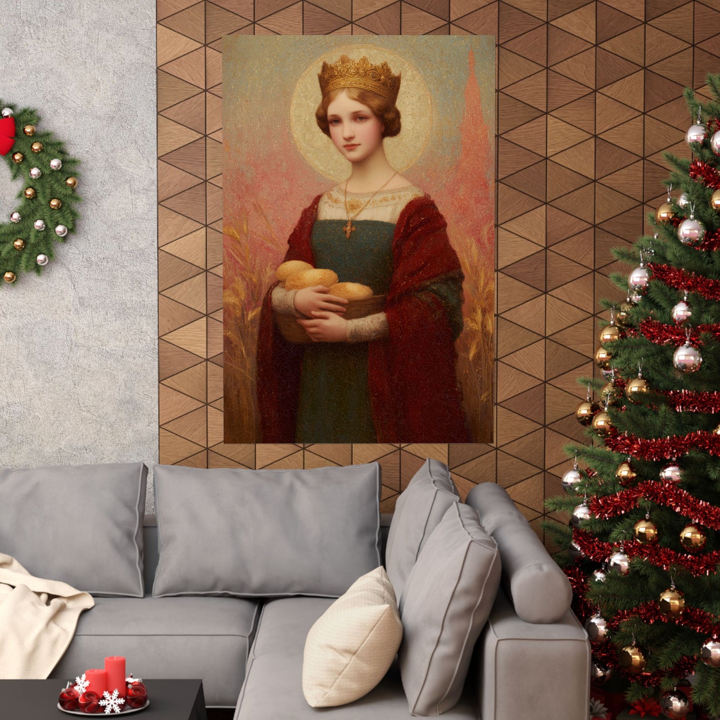 Saint Elizabeth of Hungary - Sanctified Souls Print - Multiple Sizes - Premium Matte Vertical Posters