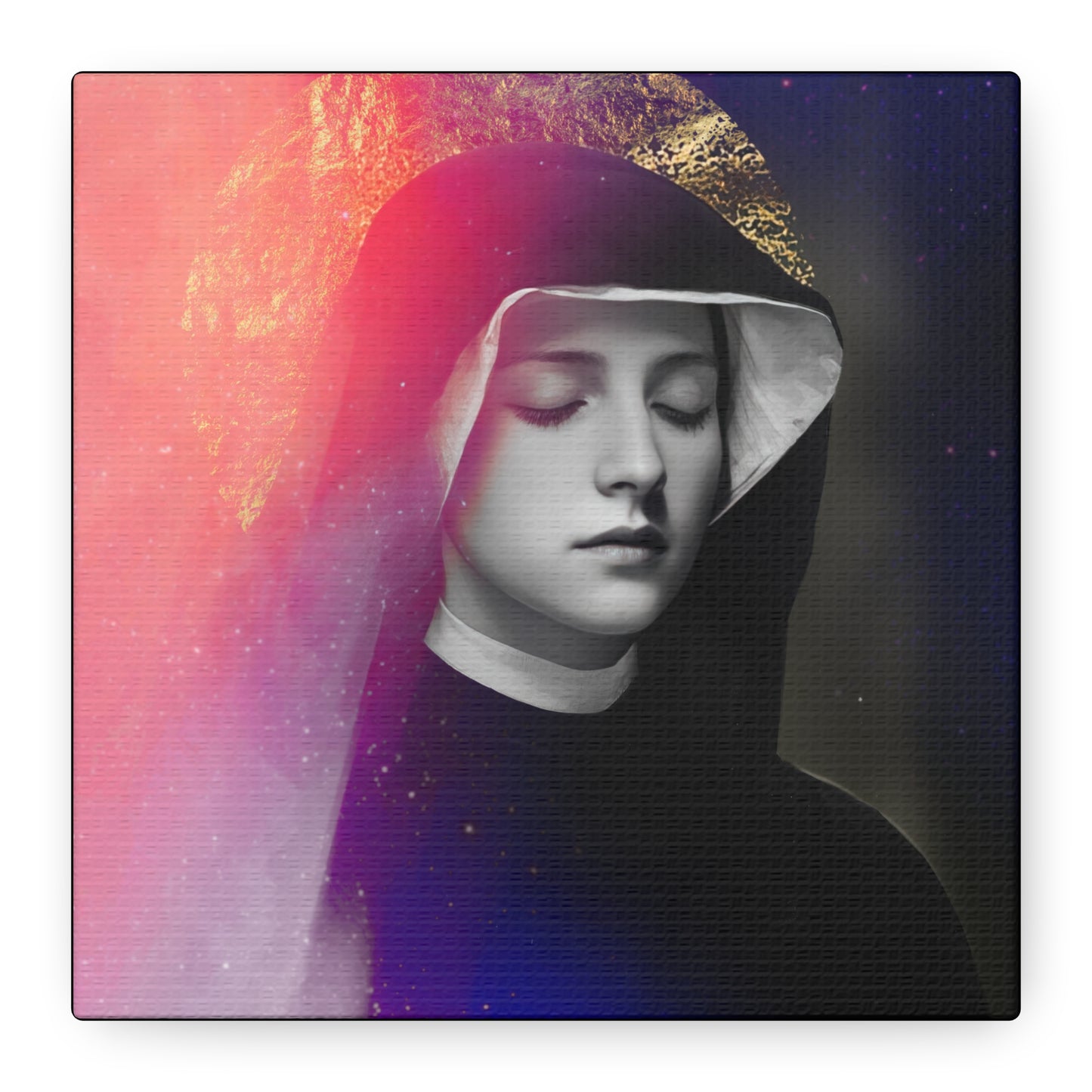 Saint Faustina Kowalska - Museum Wrapped Canvas - Sanctified Souls Print - Religious Art for your Home