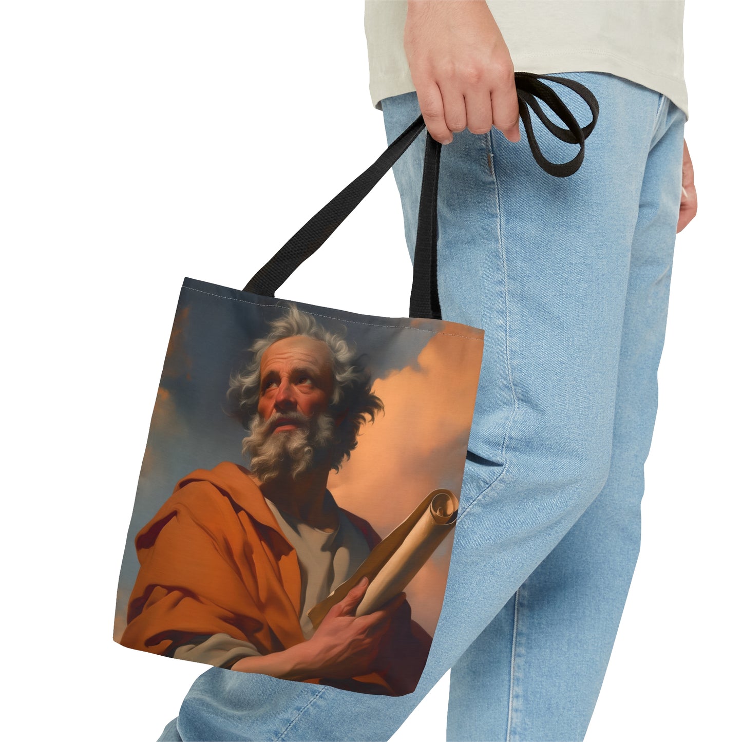 Saint Paul the Apostle Tote Bag - Large Medium Small Faith Art Bag - Catholic Faith Purse - Double Sided