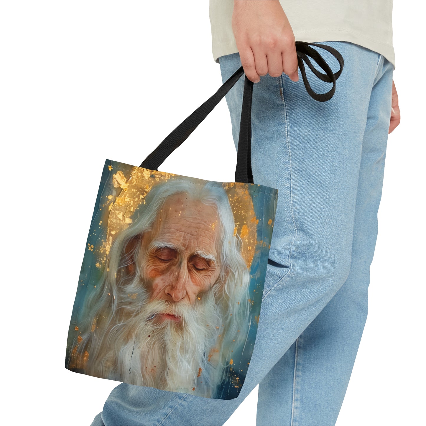 Saint Paul the Simple Tote Bag - Large Medium Small Faith Art Bag - Catholic Faith Art purse - Double Sided