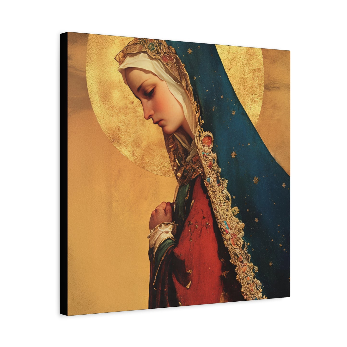 Our Lady of Mercy / Our Lady of Ransom - Multiple Sizes - Catholic Home art - Museum Wrapped Canvas - Sanctified Souls Print - Mother Mary