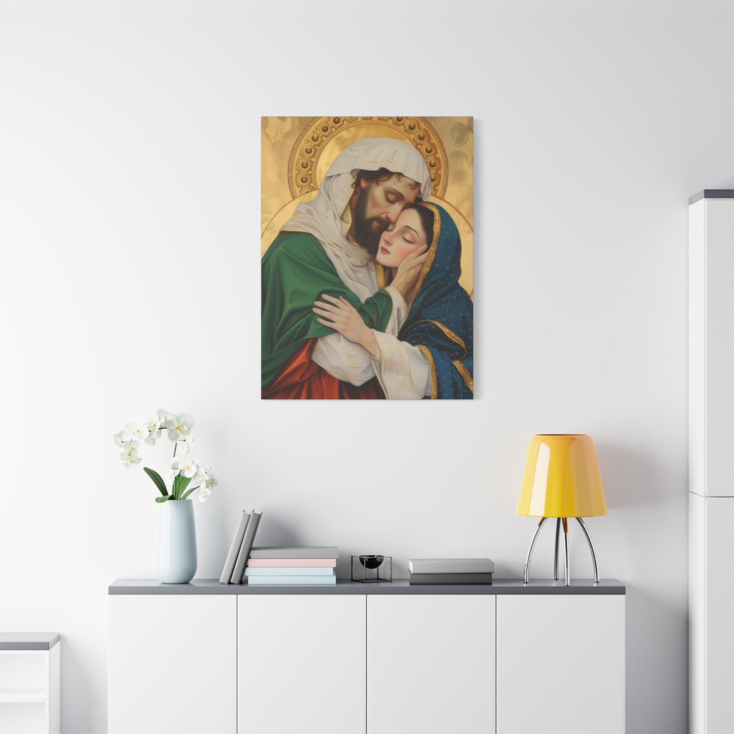 Saints Aquila and Priscilla - Museum Wrapped Canvas - Sanctified Souls Print - Religious Art for your Home - Religious Wall Art - Print