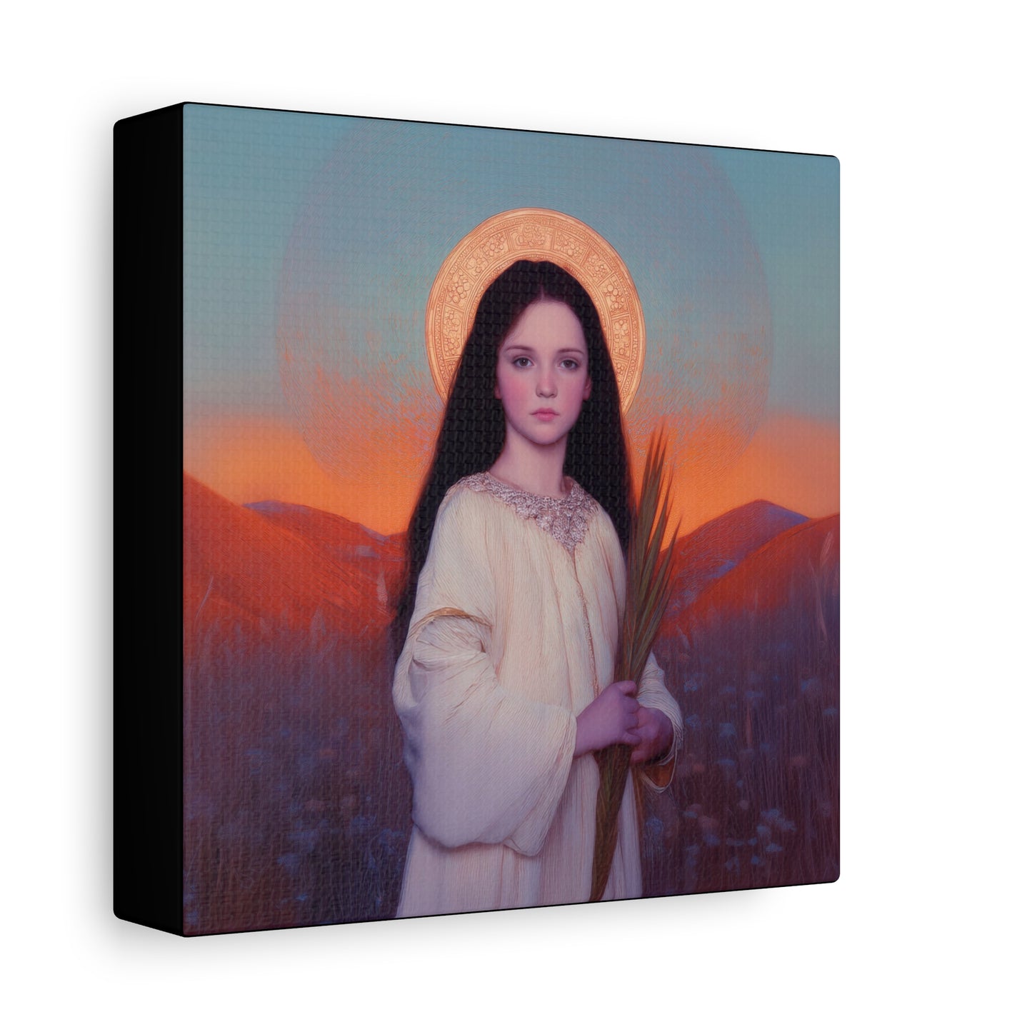 Saint Hope - Multiple Sizes - Catholic Home art - Museum Wrapped Canvas - Sanctified Souls Print - Martyr Saint