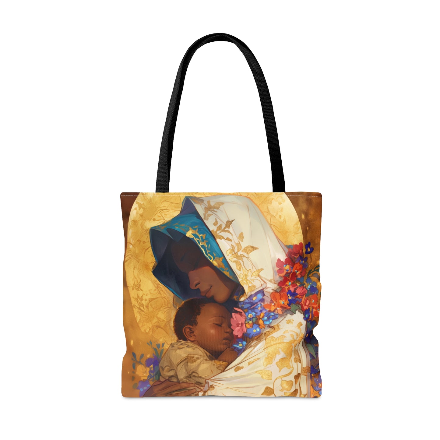 Divine Radiance- Our Lady of Kibeho's Blessing Tote Bag - Large Medium Small Faith Art Bag - Catholic Faith Purse - Religious Carry All