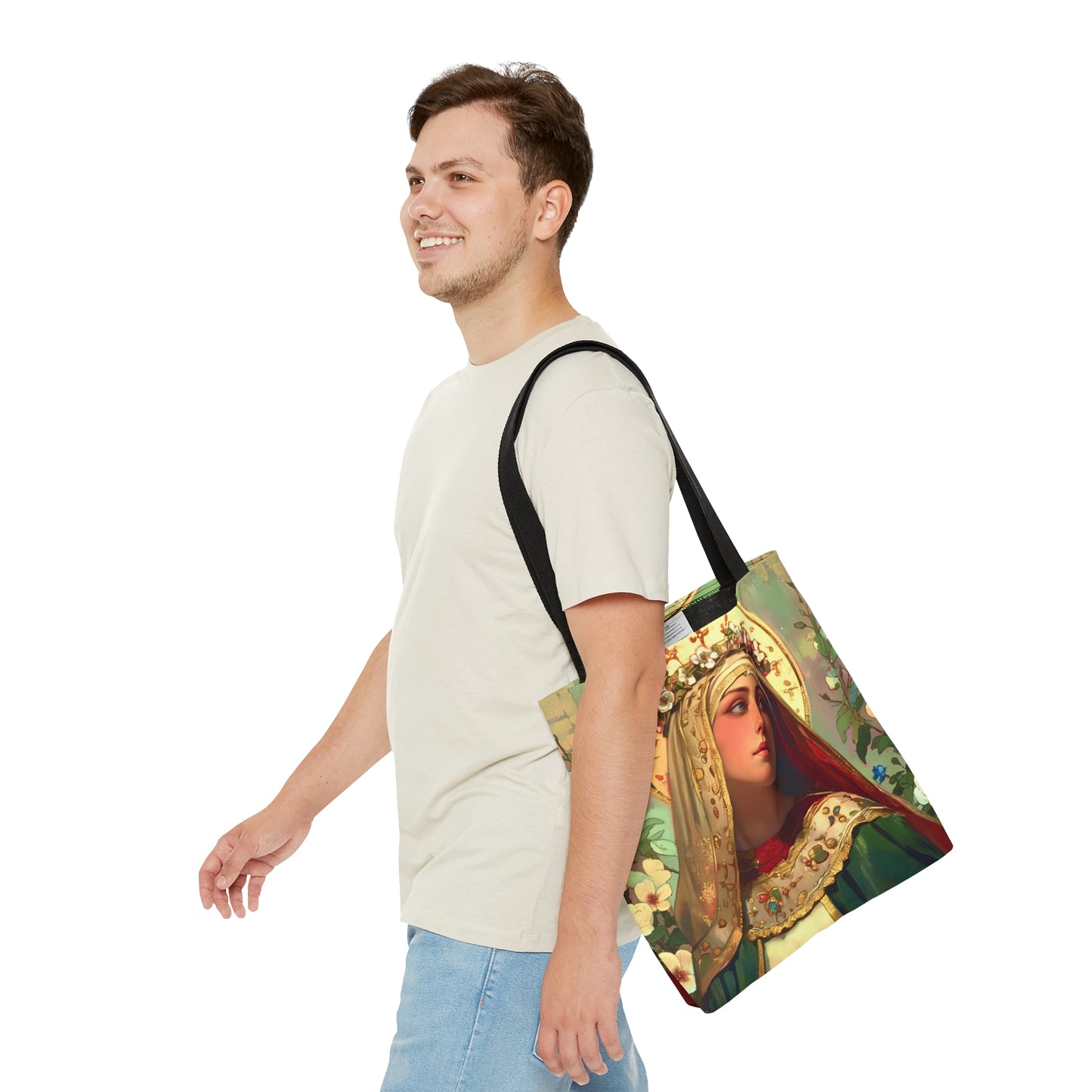 Saint Matilda of Germany Tote Bag - Purse - Three sizes - Large Medium Small Faith Art Bag - Catholic faith carry-all purse - Double Sided