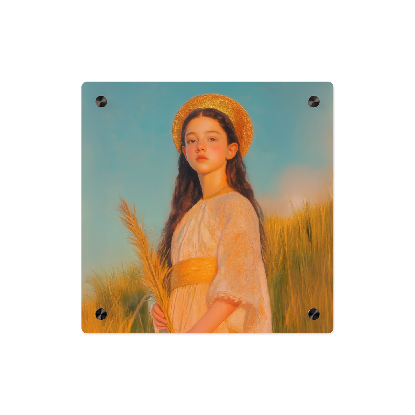 Saint Faith Wall Art Panel - Ready to Hang Acrylic Print - Catholic Saint Art - Patron Saint Print - Martyr of the Church Art