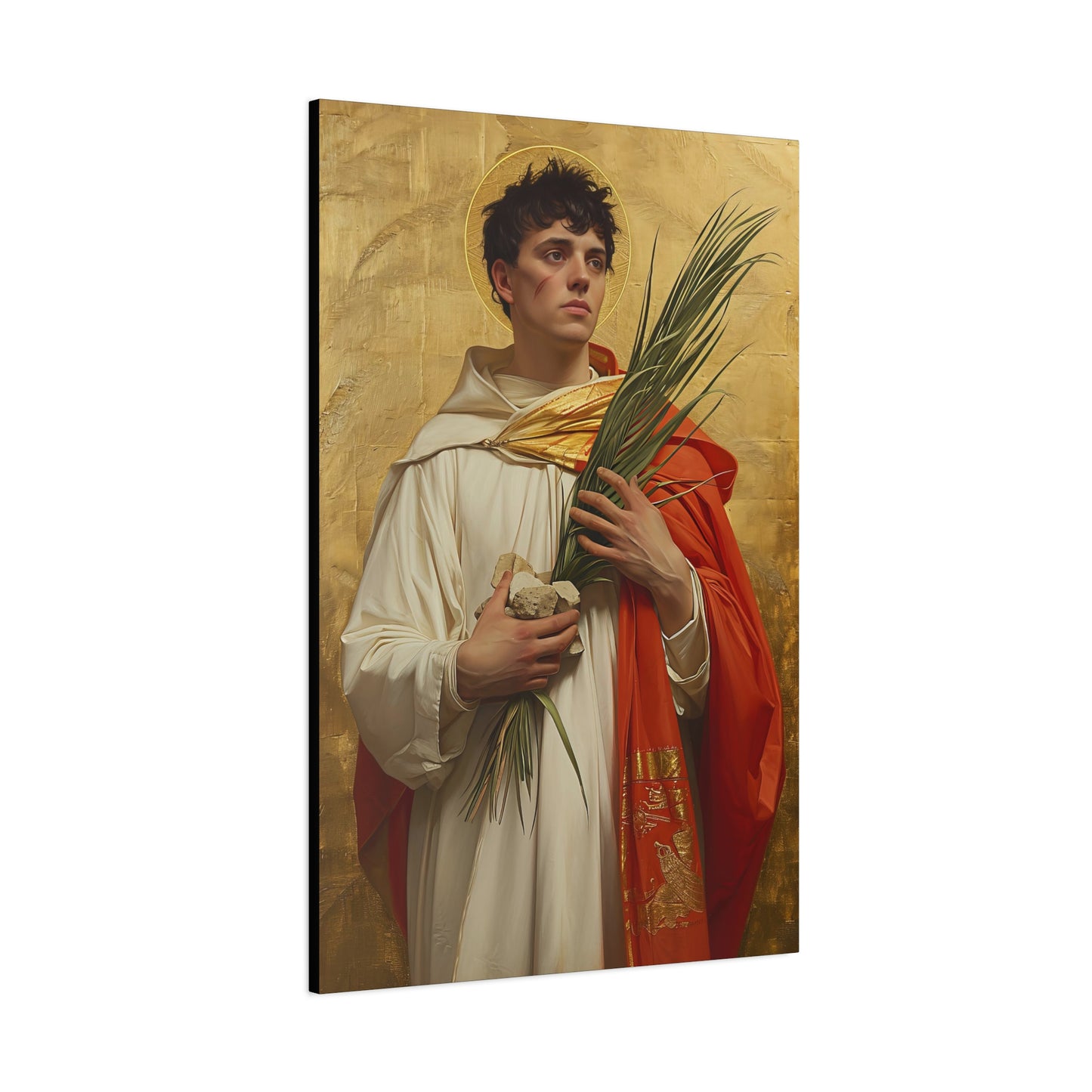 Saint Stephen - Museum Wrapped Canvas - Sanctified Souls Print - Religious Art for your Home