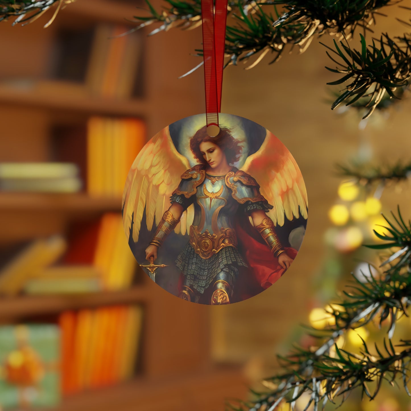Saint Michael the Archangel Ornament - Religious Holiday Christmas Ornament and Keepsake - Double sided Keepsake Religious Ornament