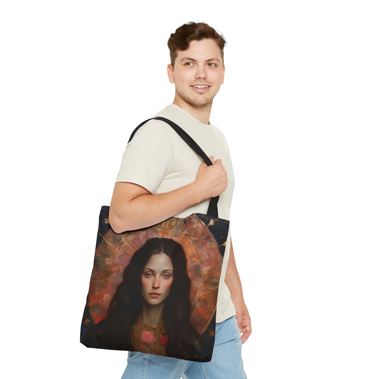 Saint Susanna Tote Bag - Large Medium Small Faith Art Bag - Re usable Tote Purse - Double Sided - Catholic Art Bag