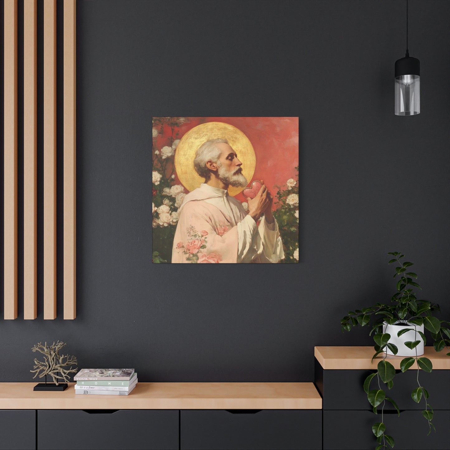 Saint Valentine - Multiple Sizes - Catholic Home art - Museum Wrapped Canvas - Sanctified Souls Print - Catholic Saint Art