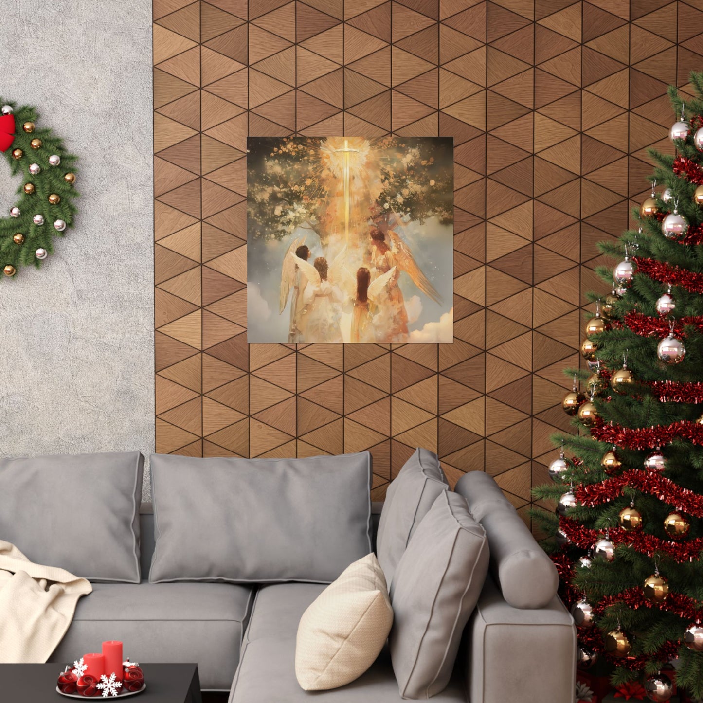 The Watchers of the First Dawn - Guardians of Eden - Sanctified Souls Print - Multiple Sizes - Premium Matte Vertical Posters