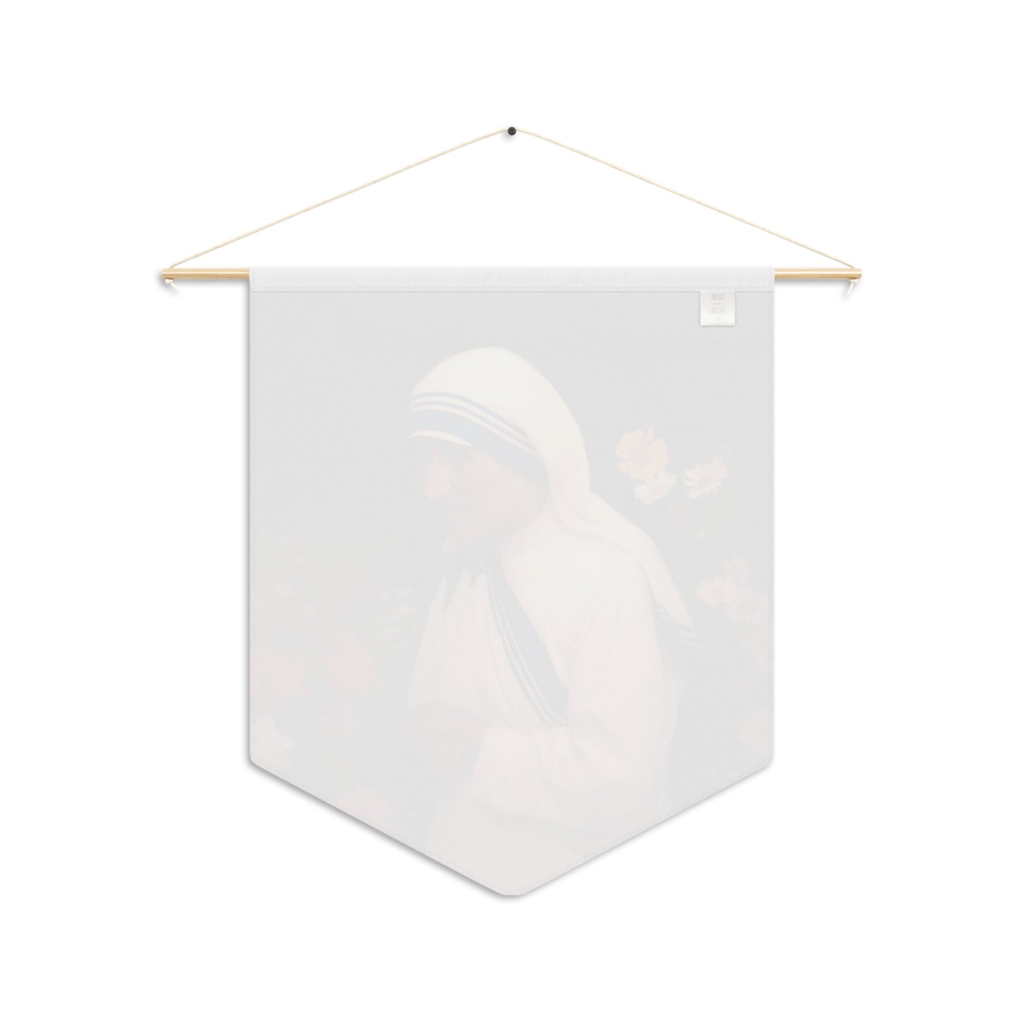 Saint Teresa of Calcutta Pennant / Banner / Wall Hanging - Prayer room art - 18" x 21" - Catholic - Large Banner
