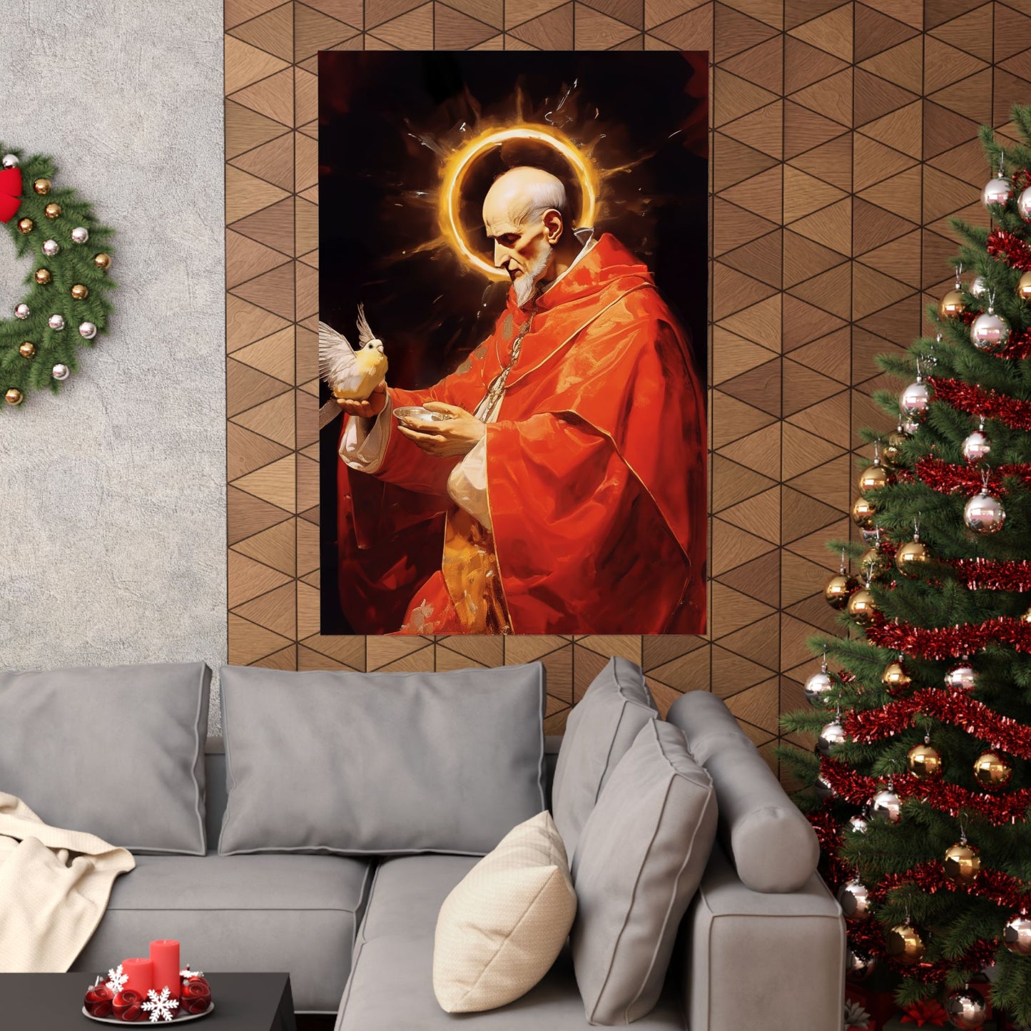 Pope Saint Gregory the Great Print - Sanctified Souls Print - Multiple Sizes - Premium Matte Vertical Posters