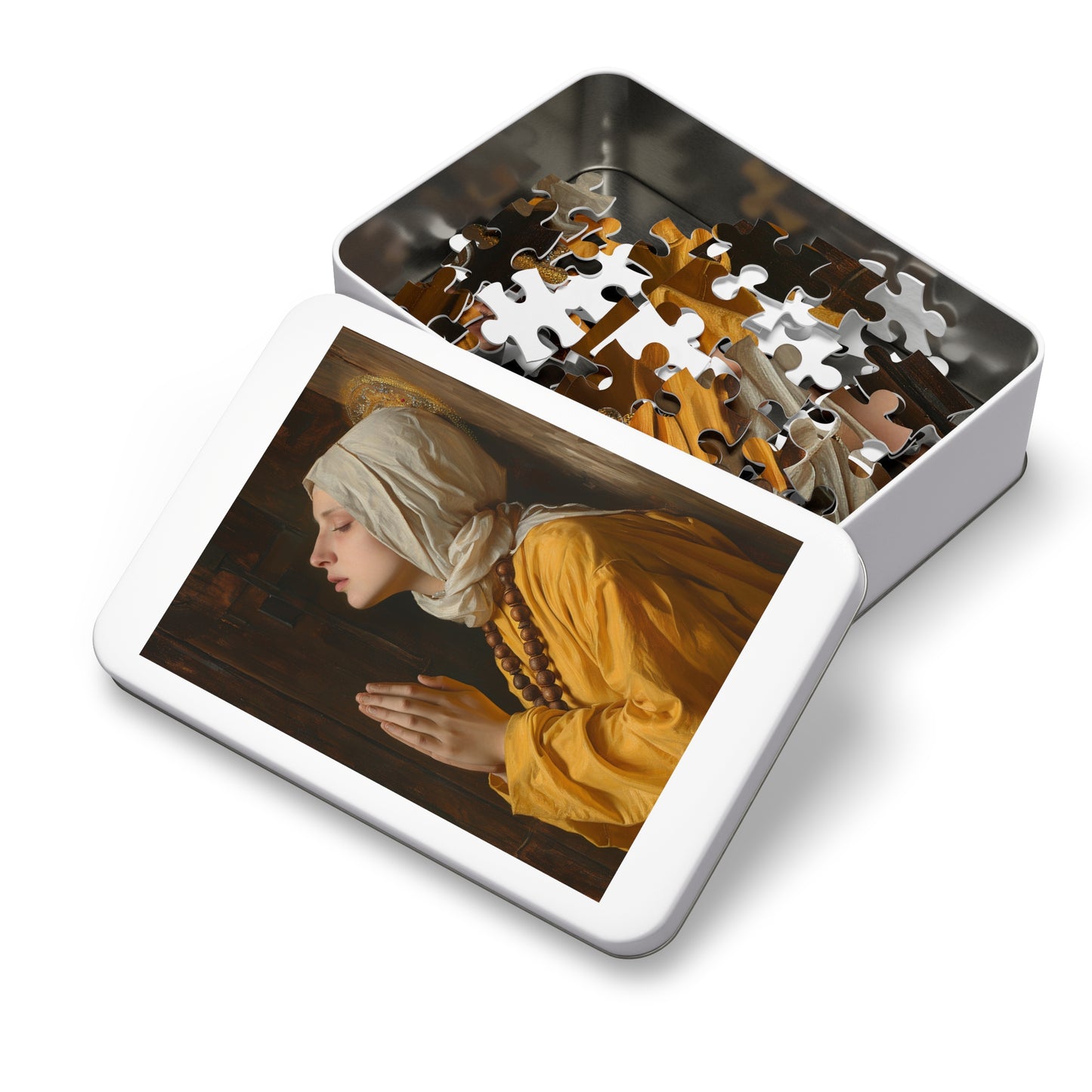 Blessed Yvette of Huy - Puzzle and Keepsake Tin - Jigsaw Puzzle (30, 110, 252, 500,1000-Piece) - Religious Puzzle