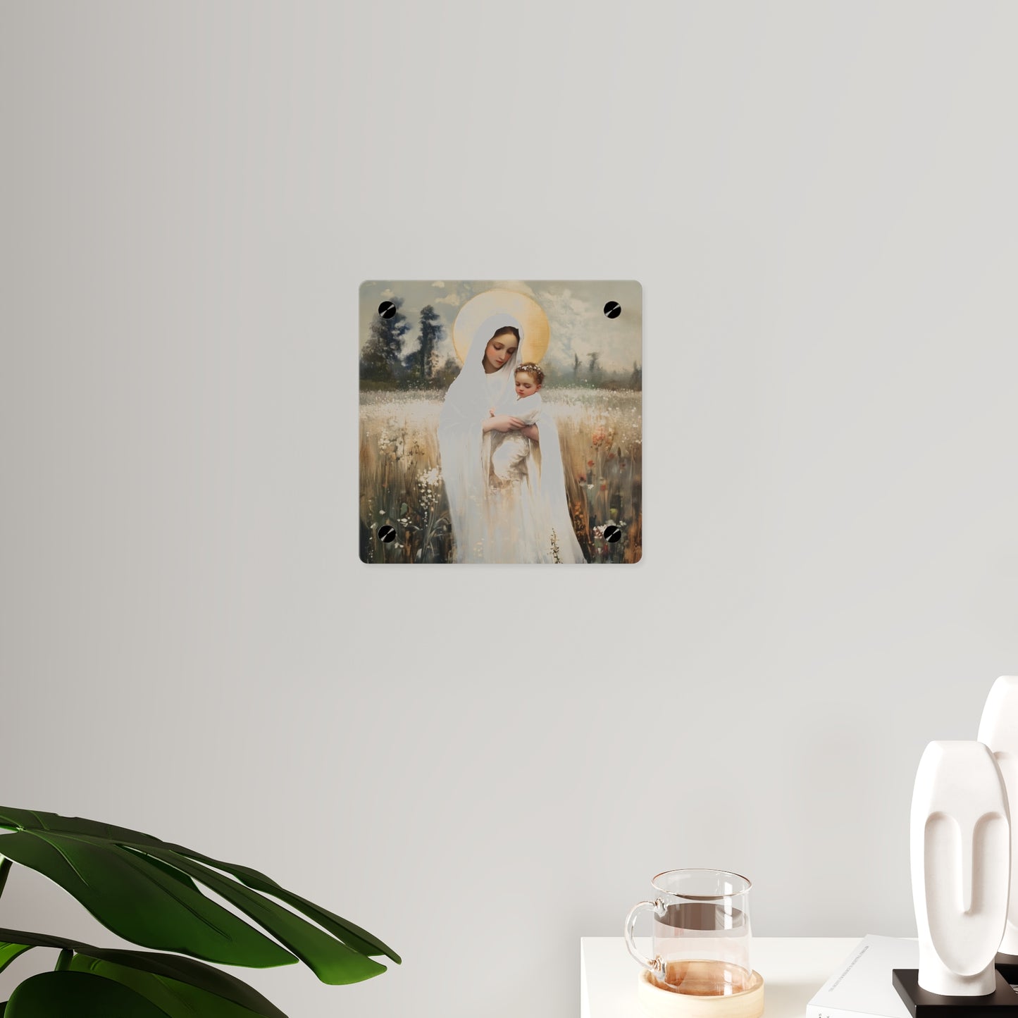 Our Lady of the Prairie Wall Art Panel - Ready to Hang Acrylic Print - Catholic Saint Art - Patron Saint Print