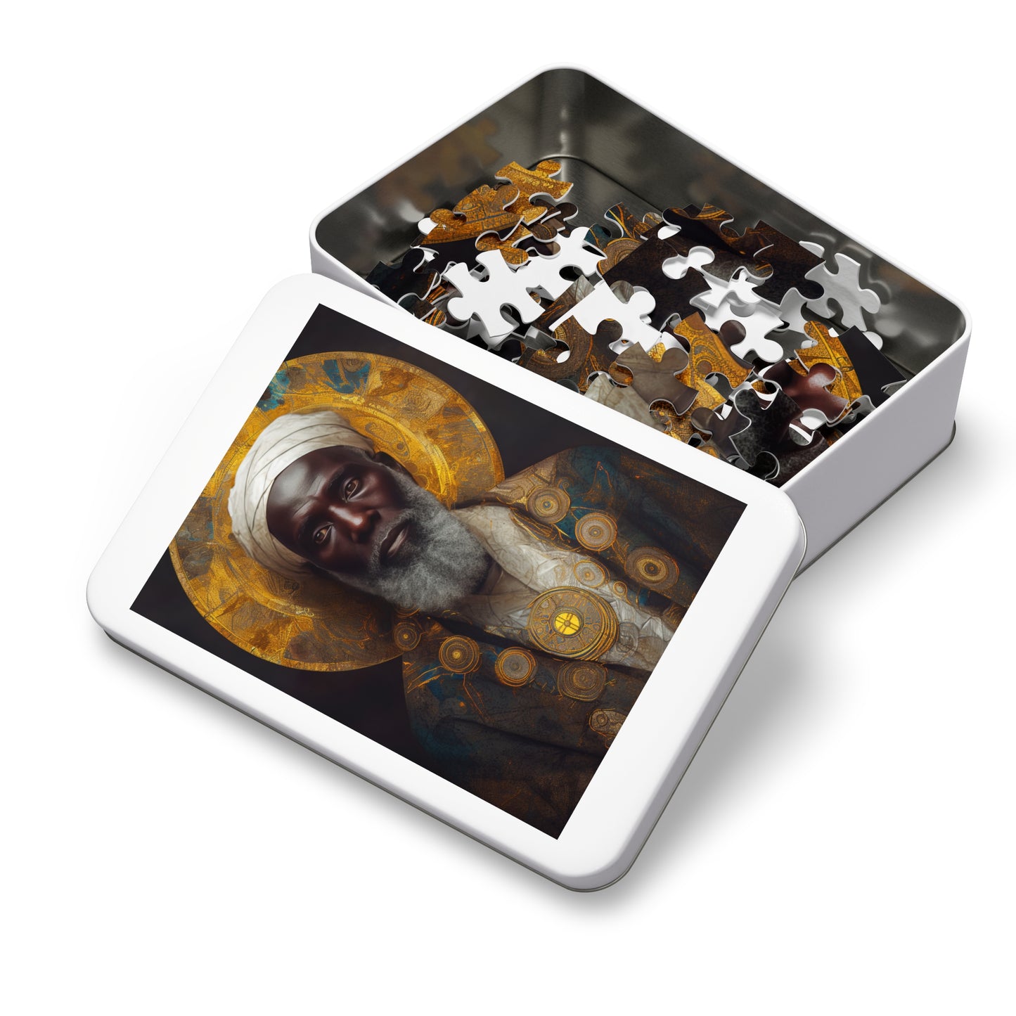 Saint Benedict - Puzzle and Keepsake Tin - Religious Jigsaw Puzzle (30, 110, 252, 500,1000-Piece) - Religious Puzzle