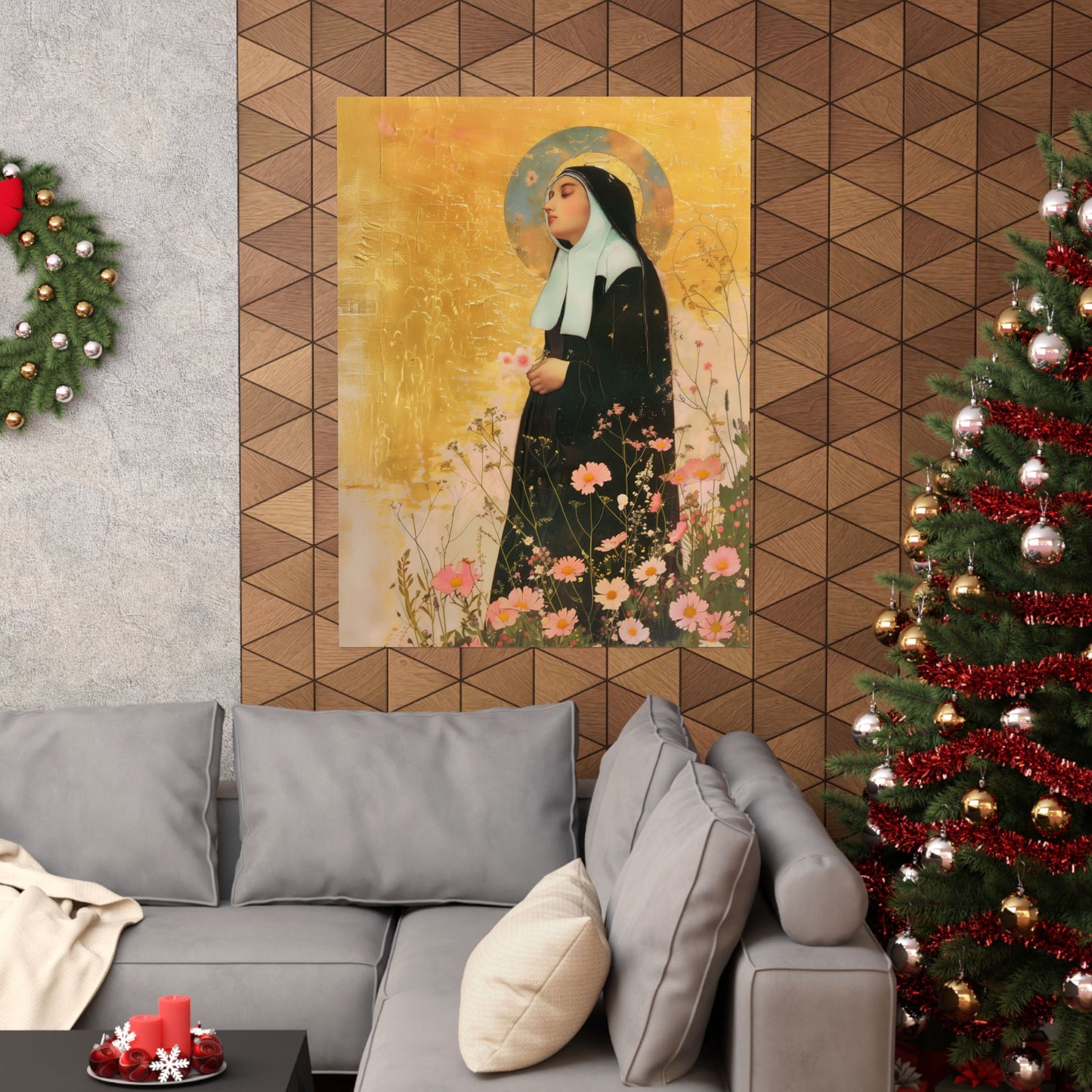 Saint Bernadette - Sanctified Souls Print - Multiple Sizes - Premium Matte Vertical Posters - Catholic