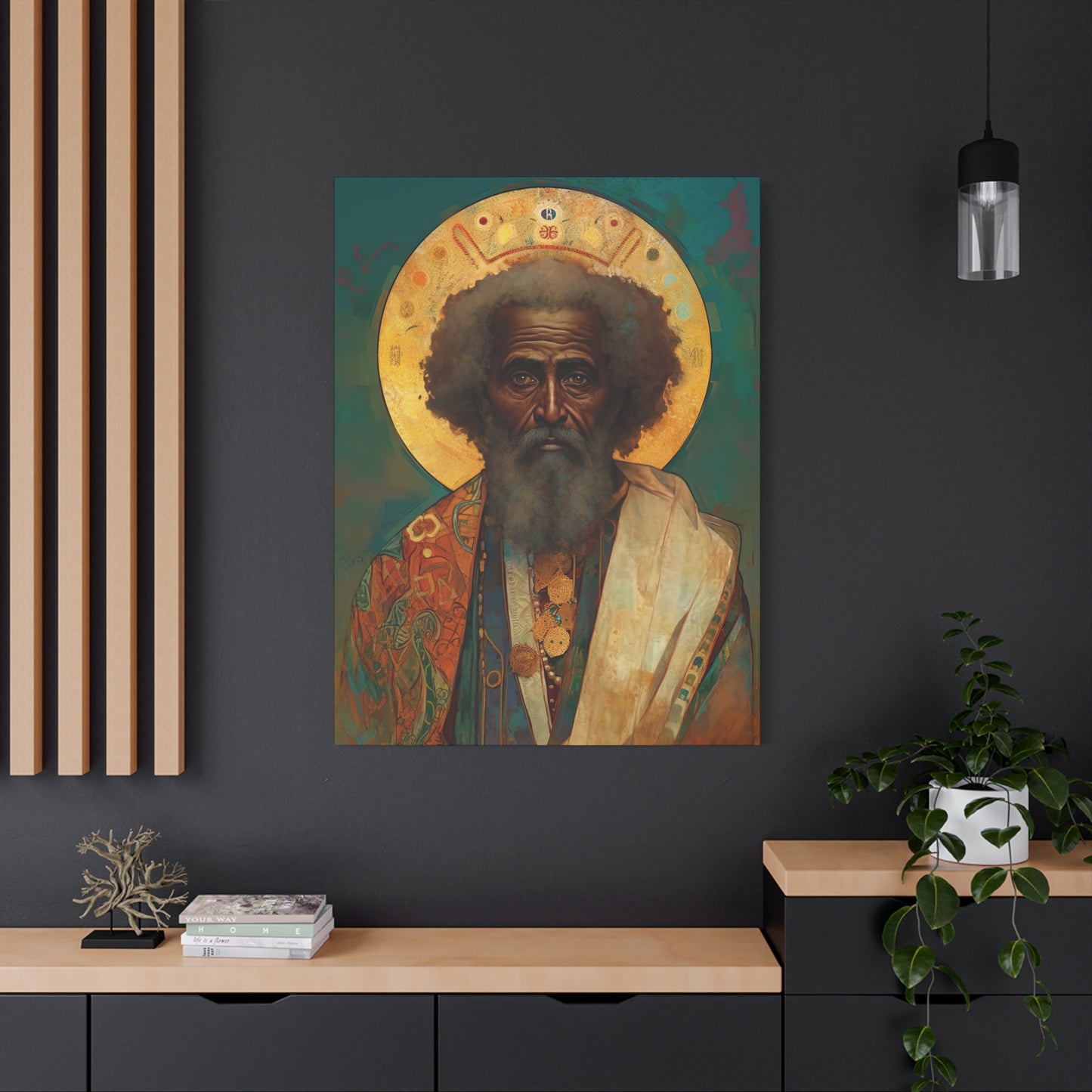Saint Moses - Museum Wrapped Canvas - Sanctified Souls Print - Religious Art for your Home