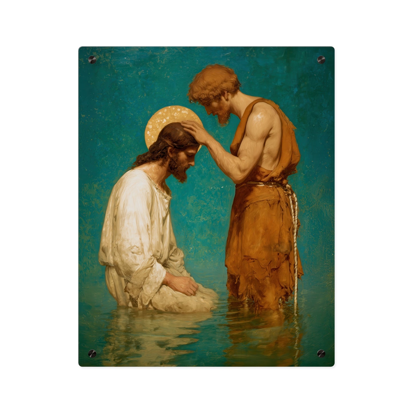 Saint John the Baptist, The Prophet and the Promise - Acrylic Wall Art Panel - Ready to Hang Acrylic Print - Catholic Saint Art