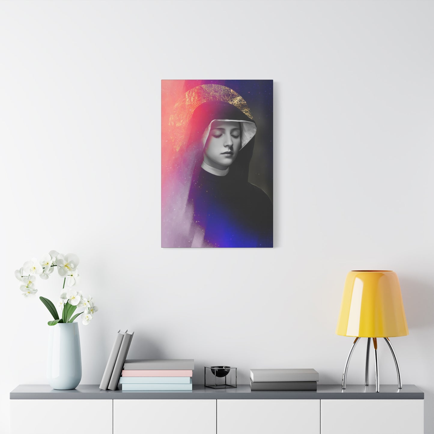 Saint Faustina Kowalska - Museum Wrapped Canvas - Sanctified Souls Print - Religious Art for your Home